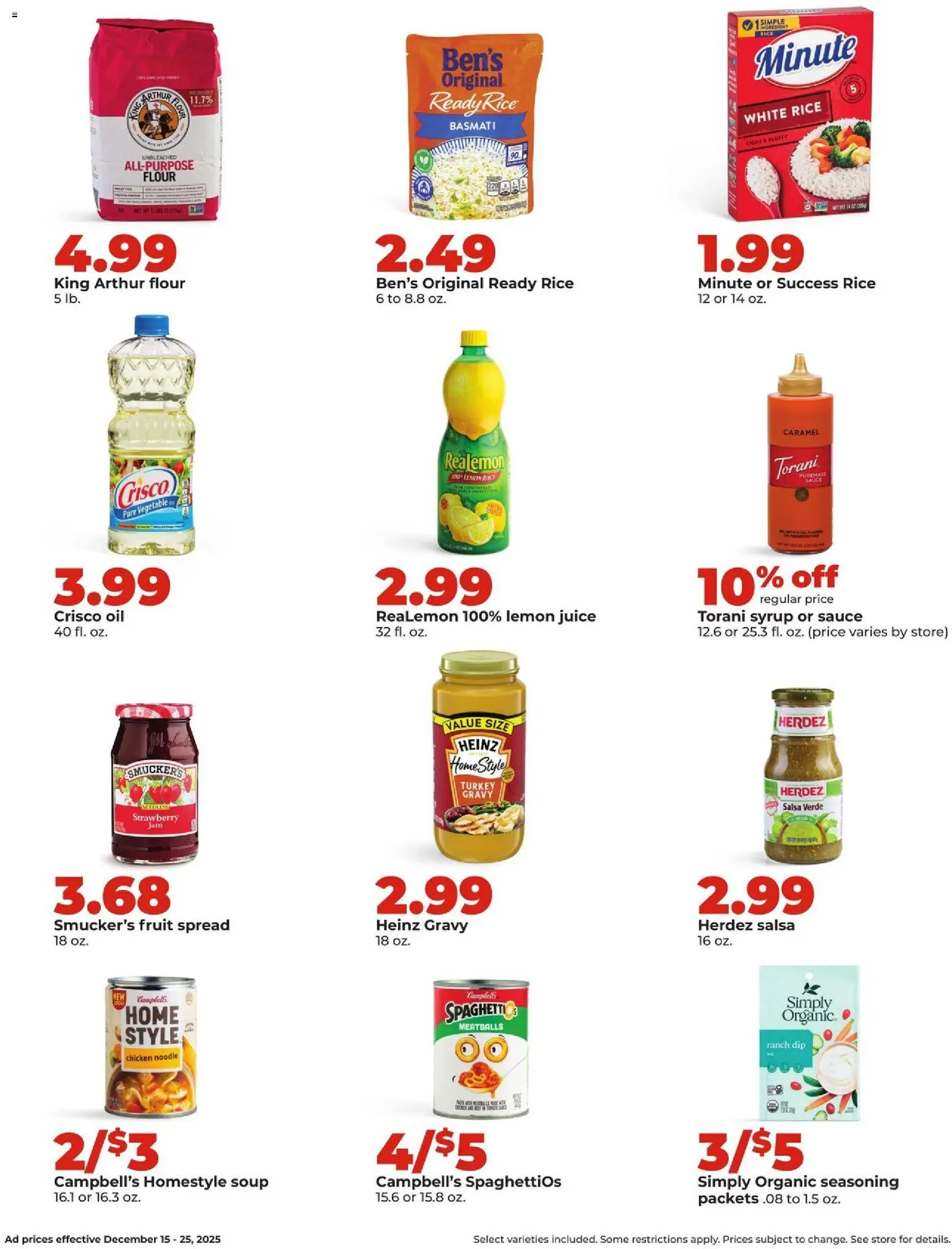 HyVee Weekly Ad - valid from 15.12.2025 | Page: 28 | Products: Oil, Rice, Sauce, Lemon