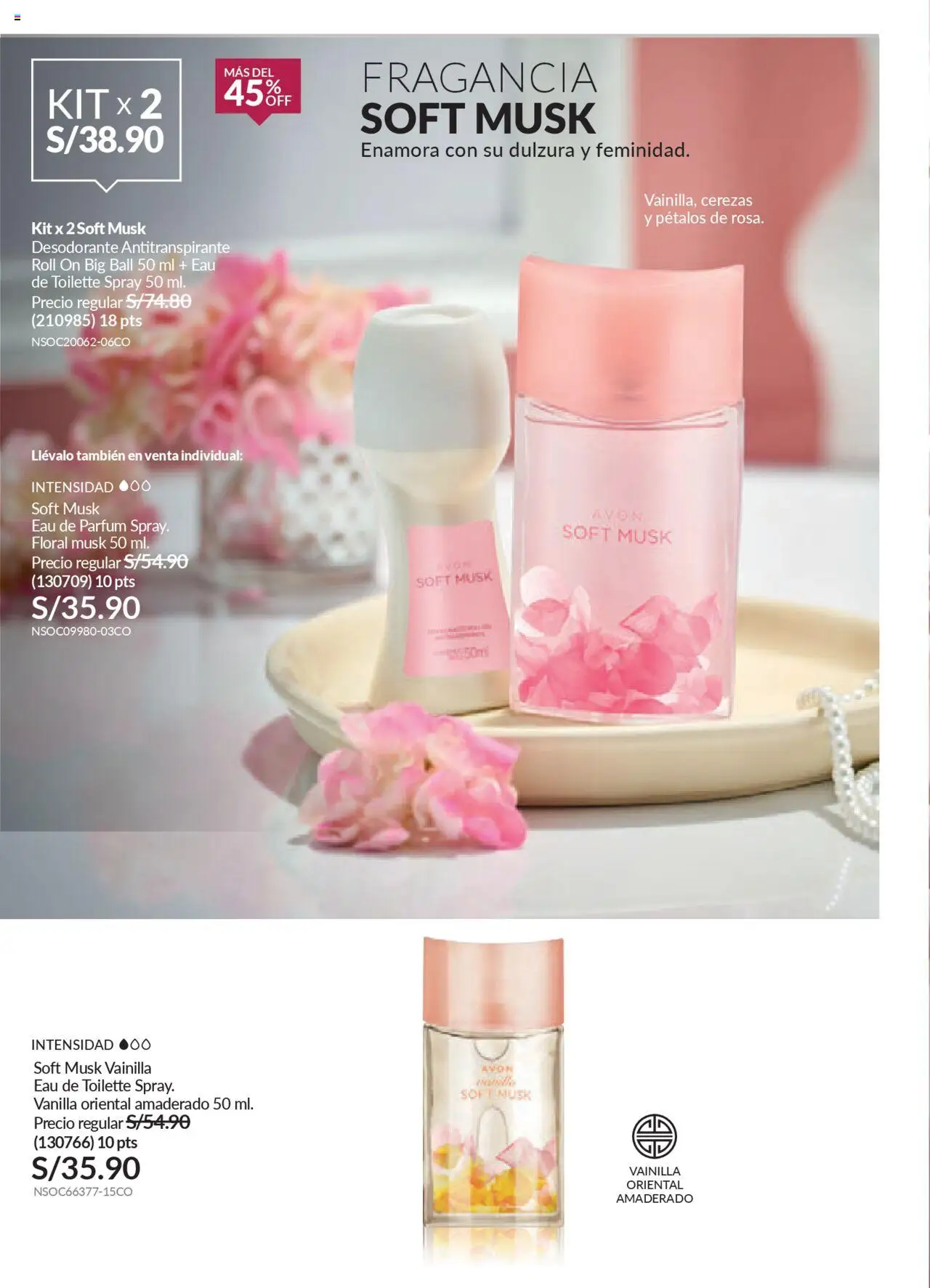 Catálogo Avon válido desde 11.08.2025 | Página: 96 | Productos: Desodorante, Antitranspirante, Fragancia, EAU de Toilette