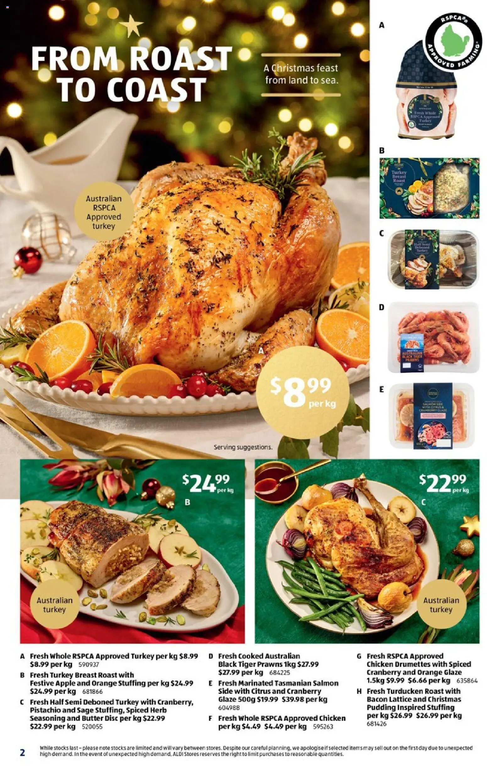 Aldi catalogue - valid from 17.12.2025 | Page: 2 | Products: Bacon, Herb, Pudding, Turkey