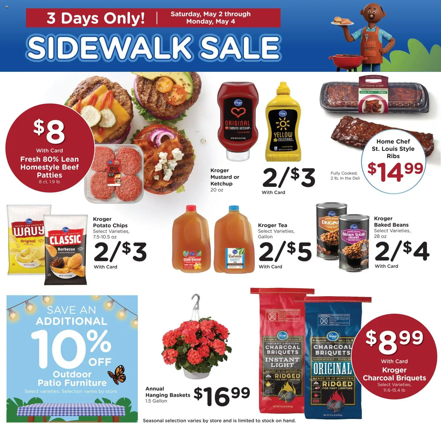 Kroger Weekly Ad - valid from 29.04.2026 | Page: 11 | Products: Tea, Beef, Chips, Ketchup