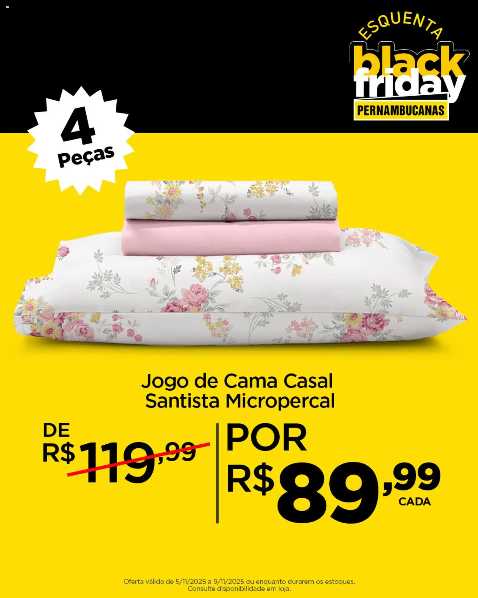 Pernambucanas Folheto - válido de 05.11.2025 | Página: 5 | Produtos: Jogo de cama, Cama