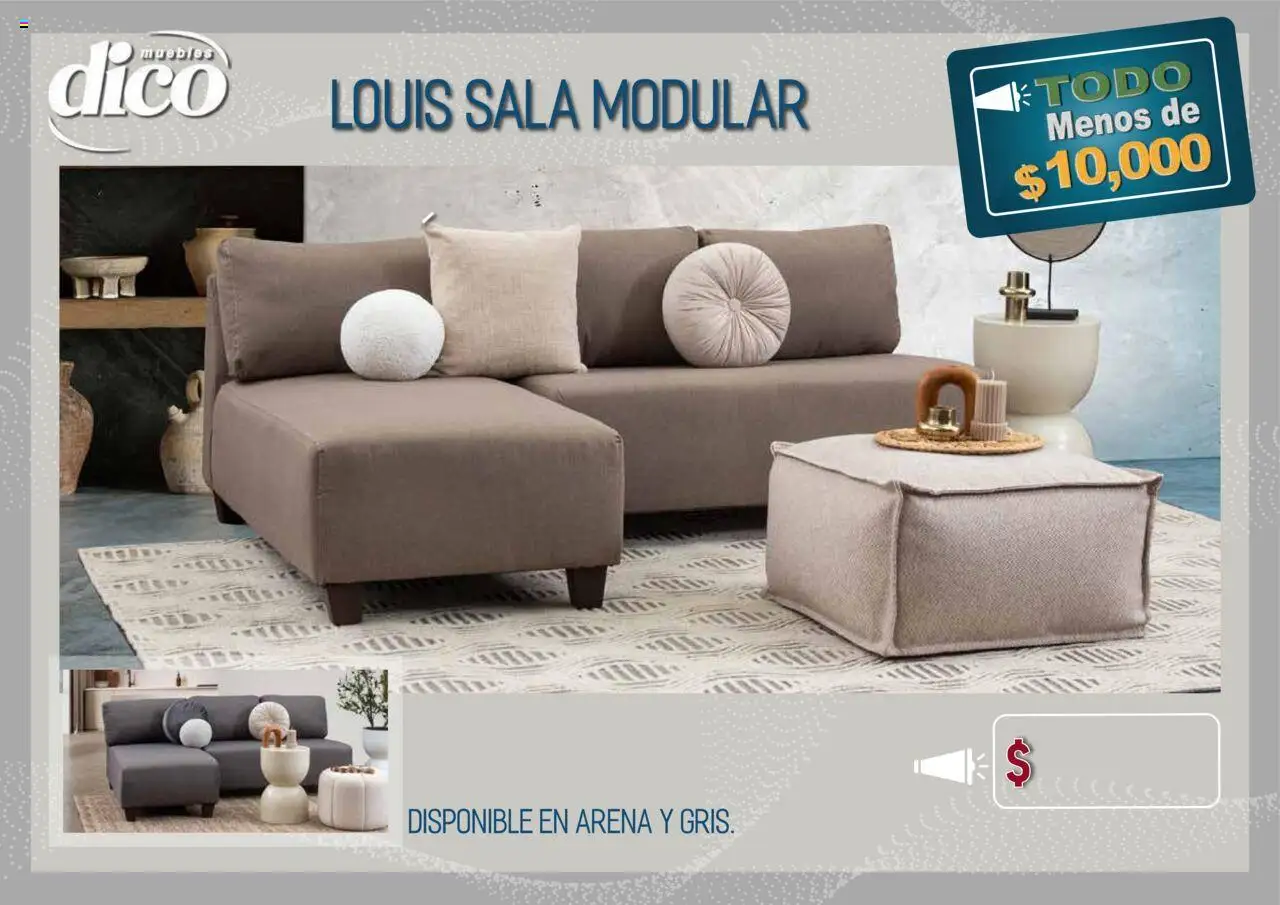 Nuevas ofertas de Muebles Dico válidas en toda la República Mexicana desde el 15.10.2025. ¡Encuentra las mejores ofertas en Muebles Dico - Catálogo TODO menos de 10000! | Página: 42 | Productos: Modular