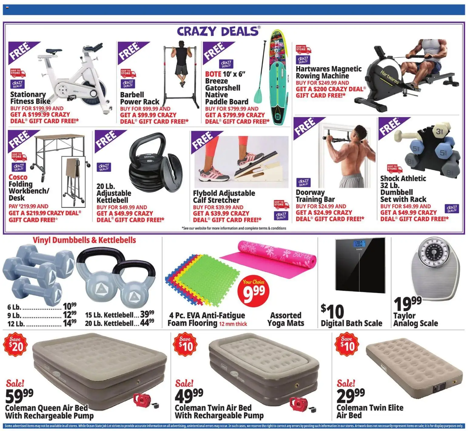 Ocean State Job Lot Weekly Ad - MA - valid from 04.12.2025 | Page: 19 | Products: Bed, Bath, Desk, Shock