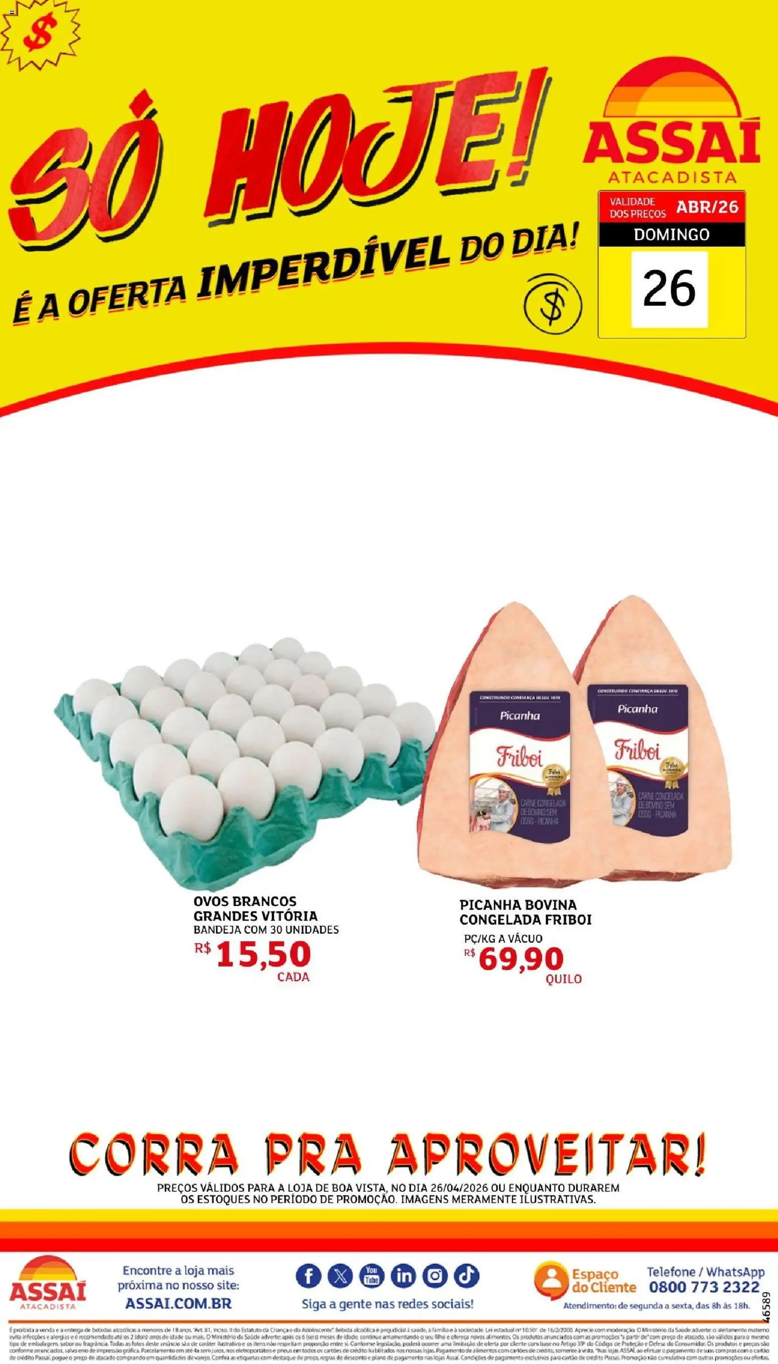 Assaí Atacadista Folheto - válido de 26.04.2026 | Página: 1