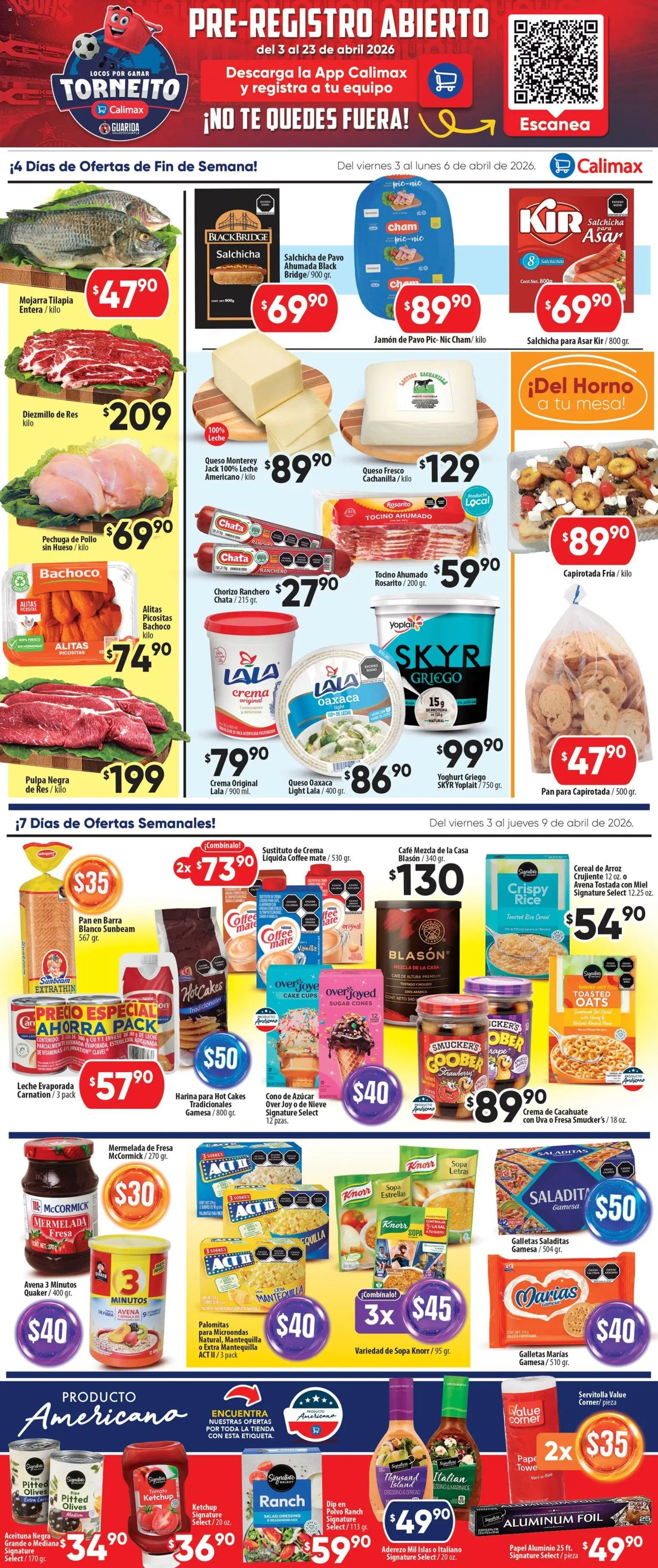 Nuevas ofertas de Calimax válidas en toda la República Mexicana desde el 03.04.2026. ¡Encuentra las mejores ofertas en Calimax folleto Mexicali y SLRC! | Página: 2 | Productos: Fresa, Azúcar, Mermelada, Microondas