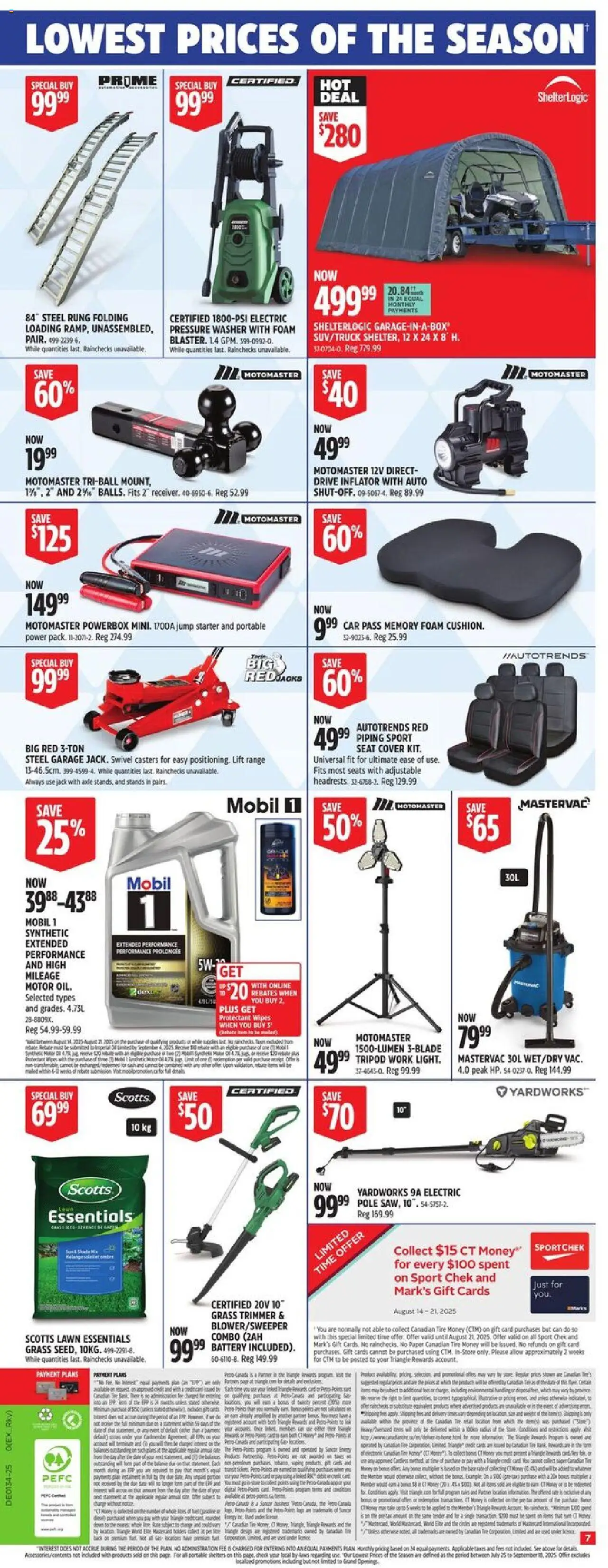 Canadian Tire flyer valid from 14.08.2025 | Page: 13 | Products: Battery