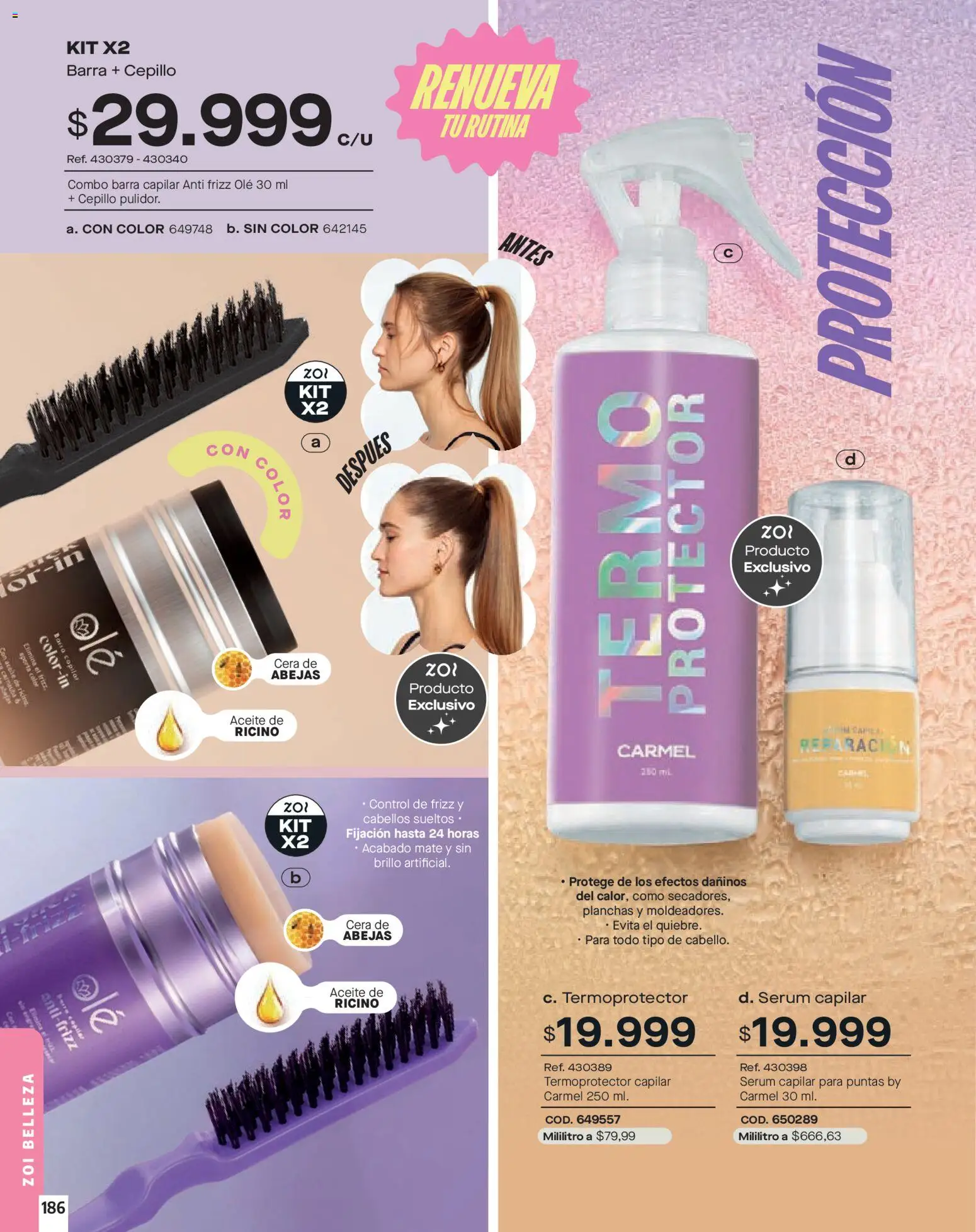 Carmel revista - valida desde el 01.02.2026 | Página: 186 | Productos: Brillo, Termo, Cera, Cepillo