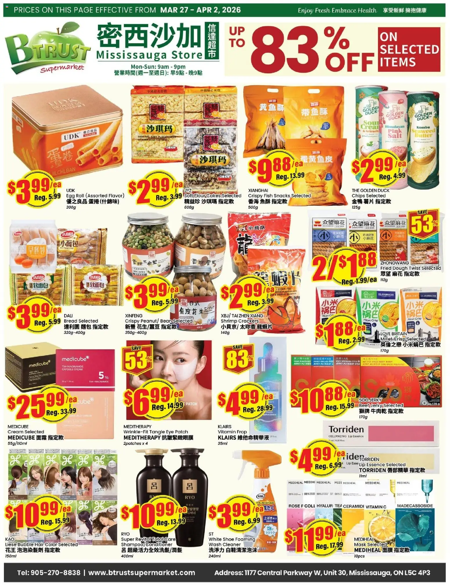 Btrust Supermarket flyer valid from 27.03.2026 | Page: 1