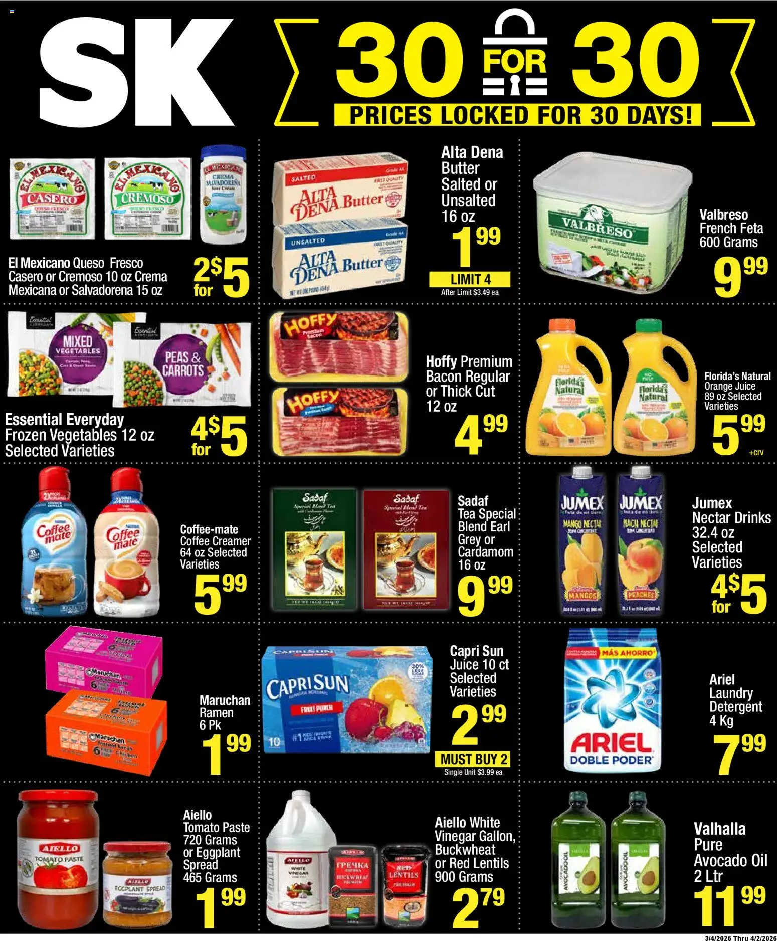 Super King - Weekly Ad - valid from 25.03.2026 | Page: 11 | Products: Vinegar, Peaches, Oil, Tea
