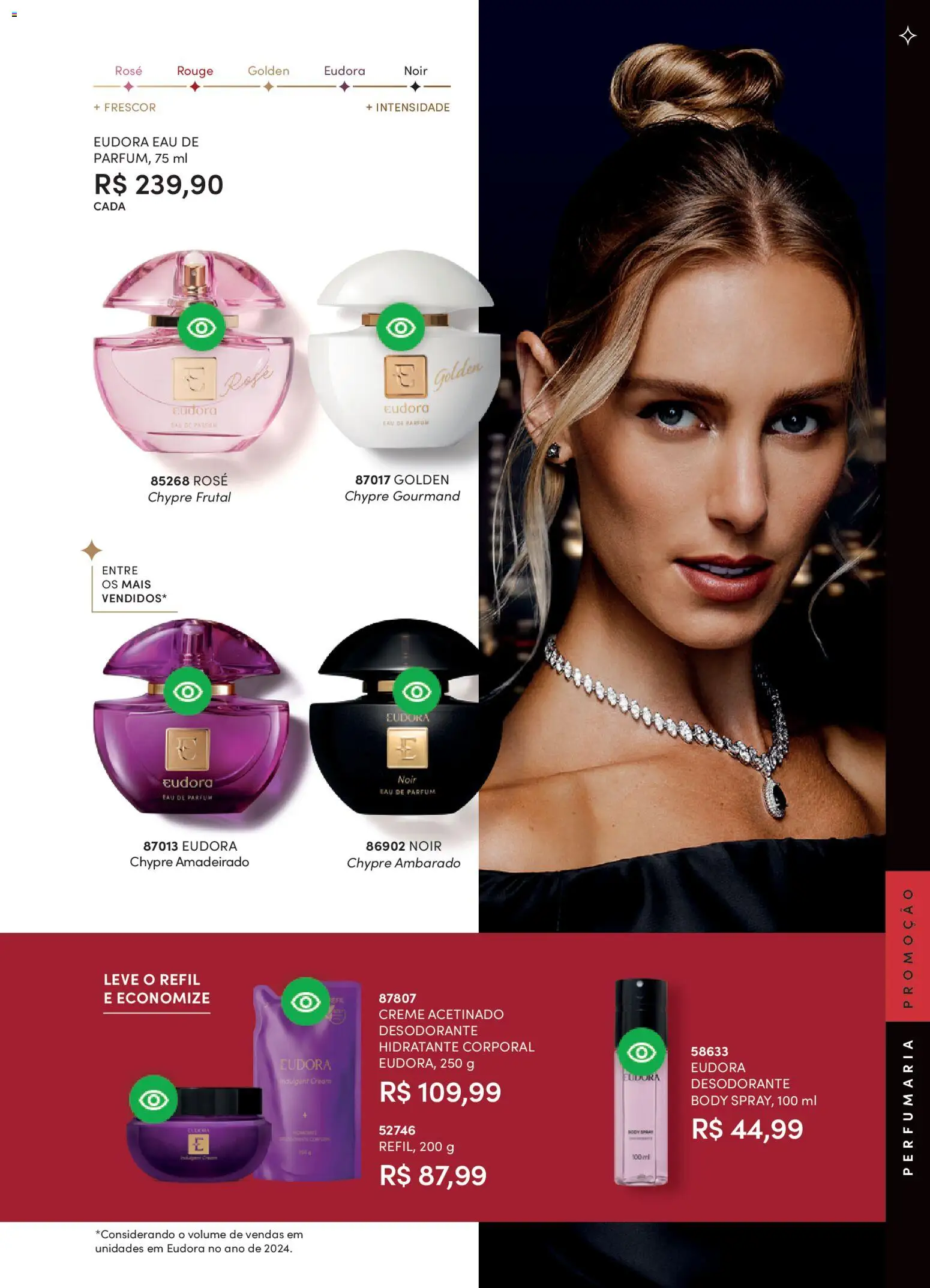 Eudora Folheto - válido de 19.02.2026 | Página: 97 | Produtos: Hidratante corporal, Desodorante, Creme, Body