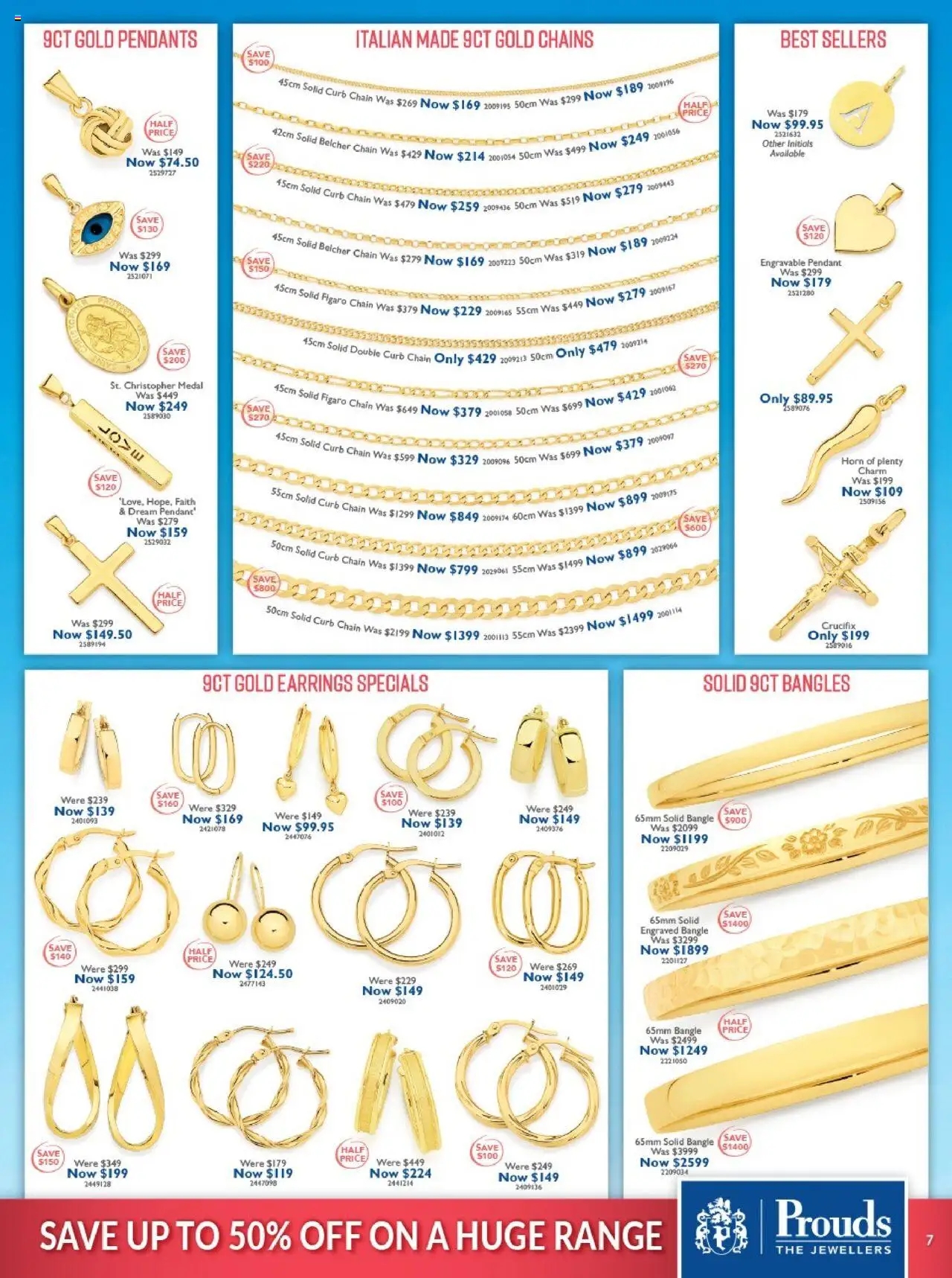 Prouds The Jewellers catalogue - valid from 04.08.2025 | Page: 7 | Products: Chain, Earrings, Pendant