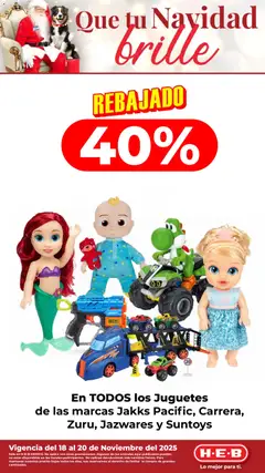 Vista previa de H-E-B folleto Rebajado, nuevo folleto de la tienda, válido en México a partir del 18.11.2025