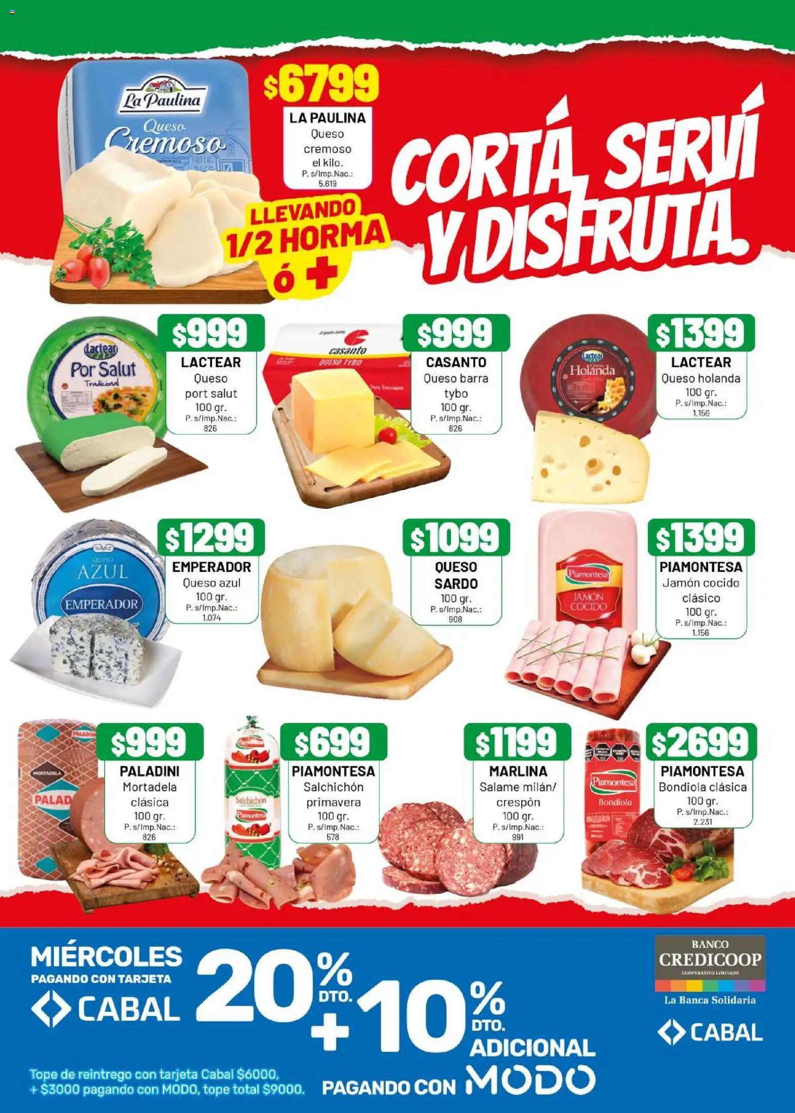 Almacor catálogo │ válido desde el 04.12.2025 | Página: 8 | Productos: Banco, Mortadela, Jamón, Salame