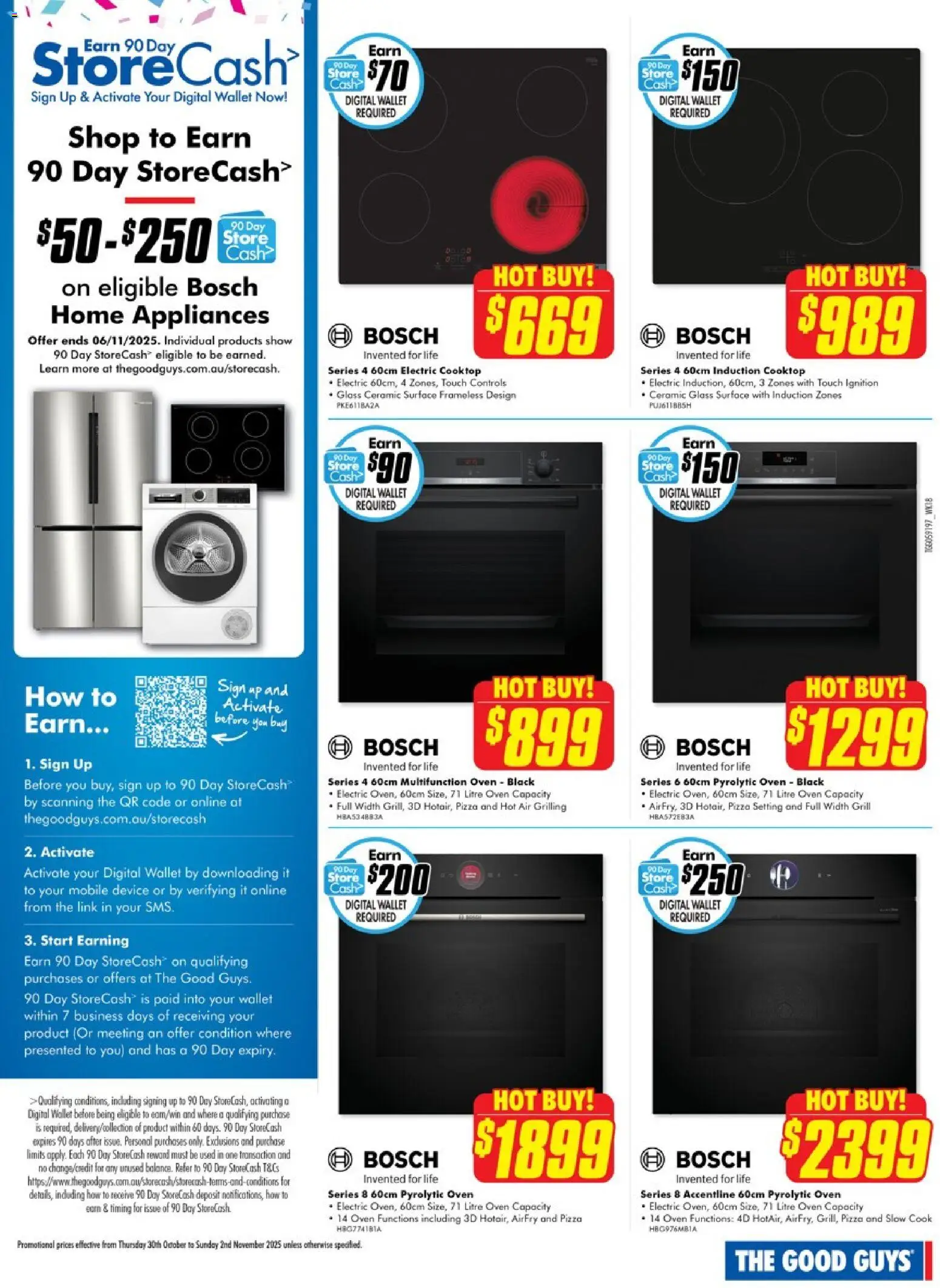 The Good Guys catalogue - valid from 29.10.2025 | Page: 2 | Products: Pizza, Device, Oven, Cooktop