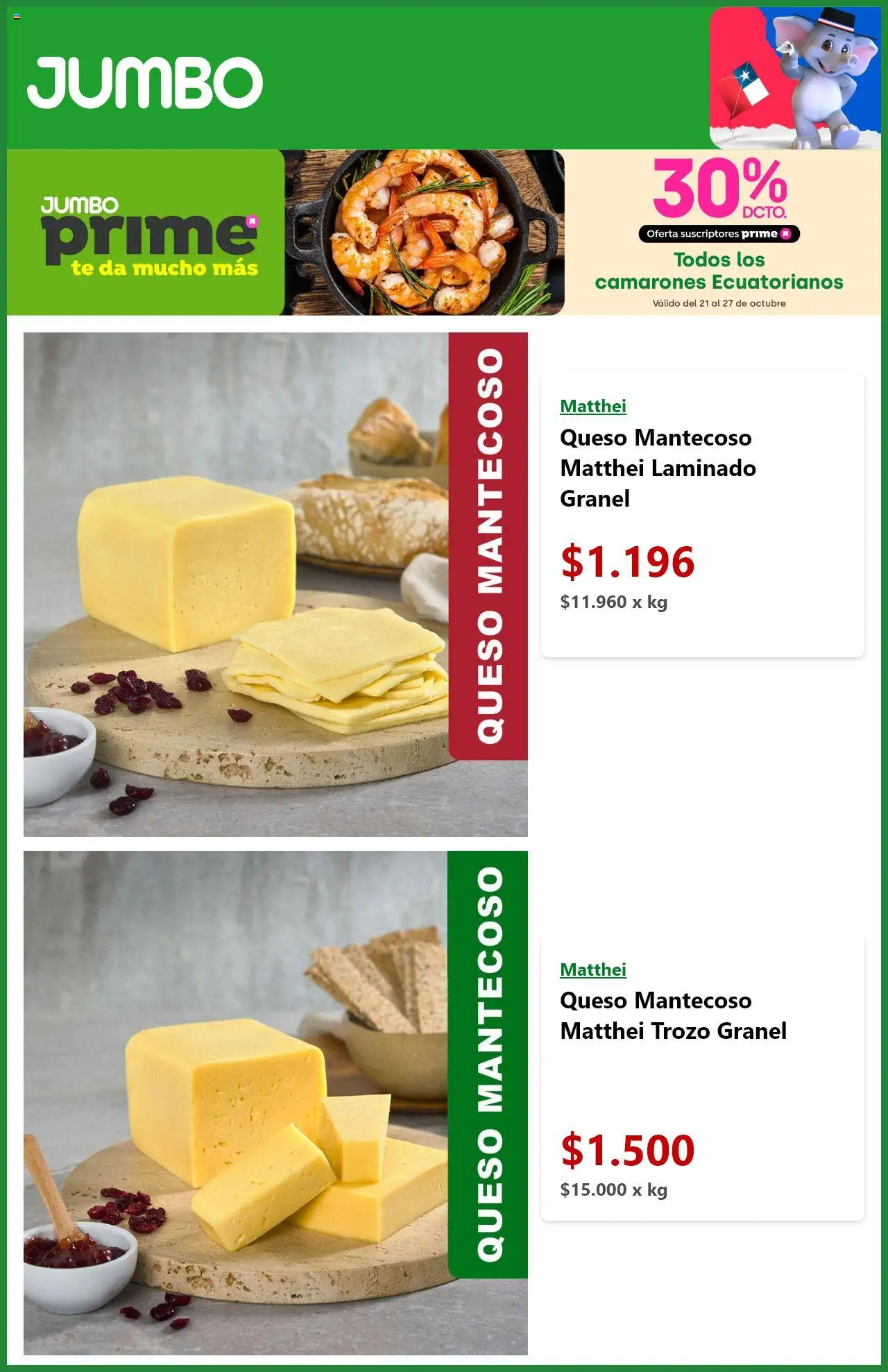 Jumbo ofertas  │ válido desde el 21.10.2025 | Página: 4 | Productos: Queso, Té