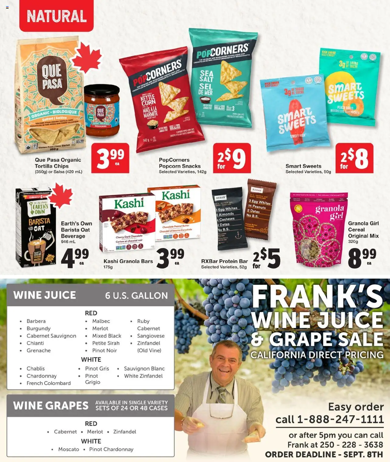 Quality Foods flyer valid from 07.08.2025 | Page: 15 | Products: Fish, Chips, Chocolate, Juice