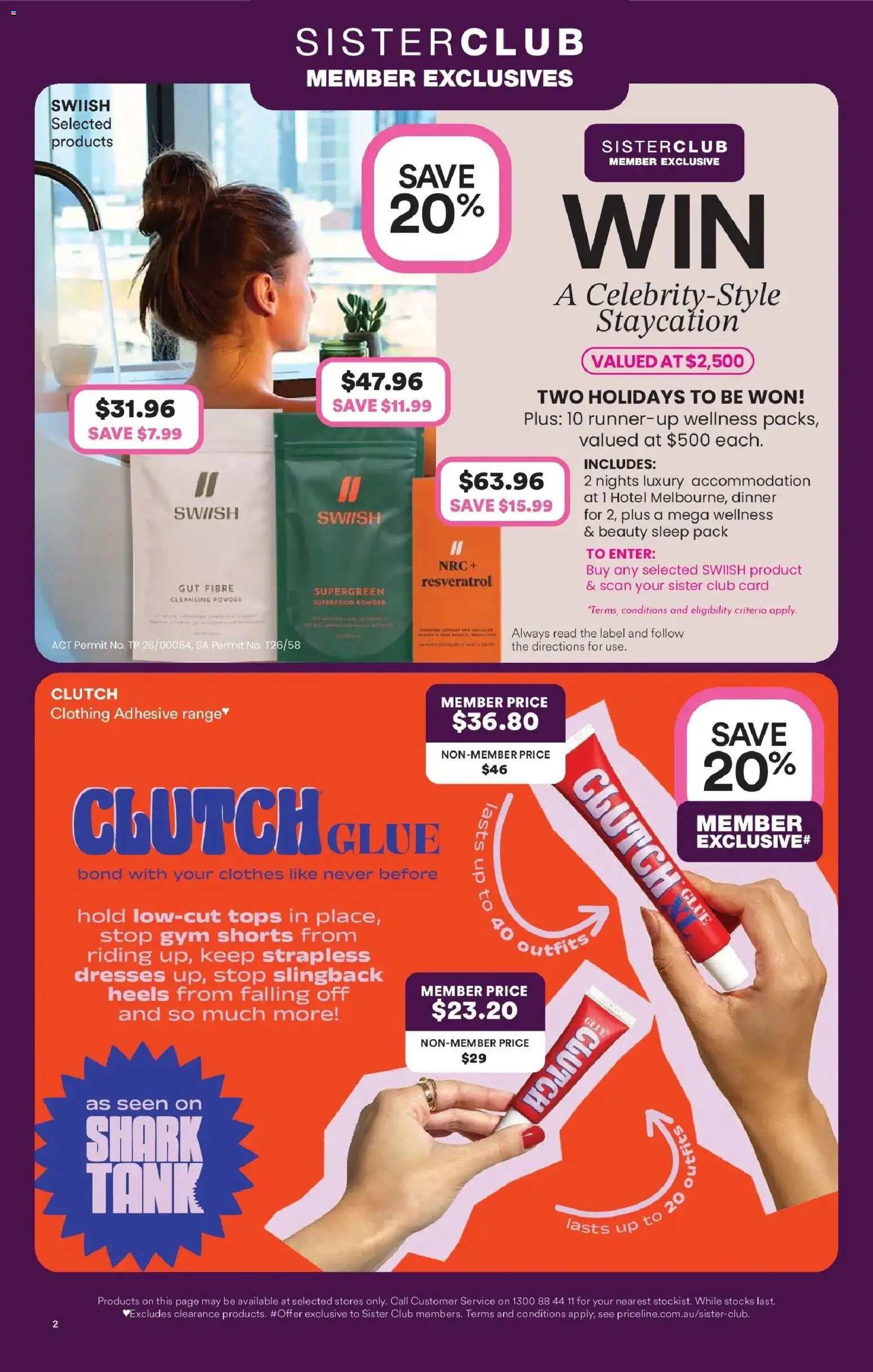 Priceline Pharmacy catalogue - valid from 05.03.2026 | Page: 2 | Products: Powder, Heels, Shorts, Glue