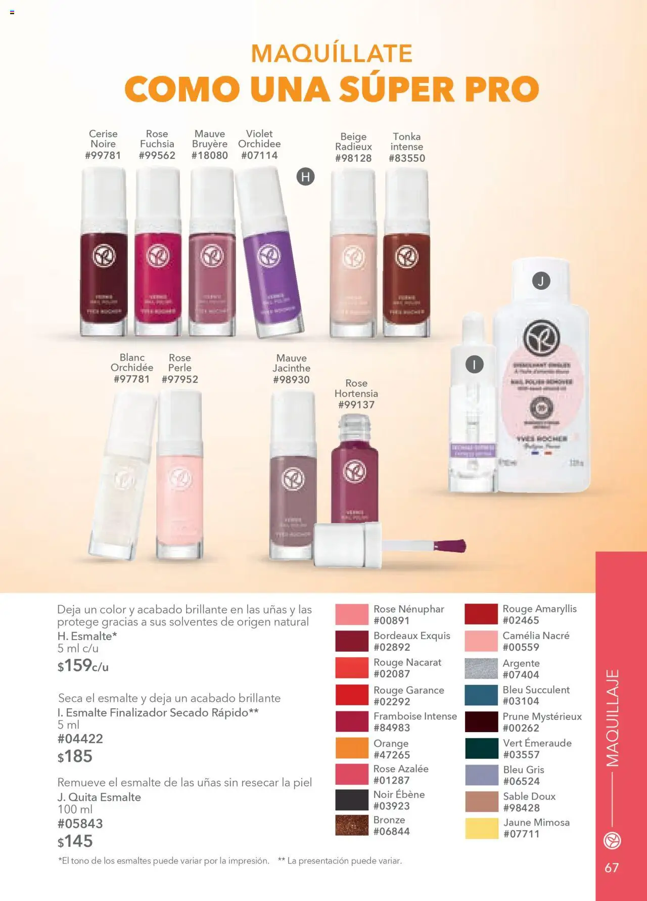 Nuevas ofertas de Yves Rocher válidas en toda la República Mexicana desde el 05.08.2025. ¡Encuentra las mejores ofertas en Yves Rocher - Campaña 11 2025! | Página: 69 | Productos: Quita esmalte, Maquillaje