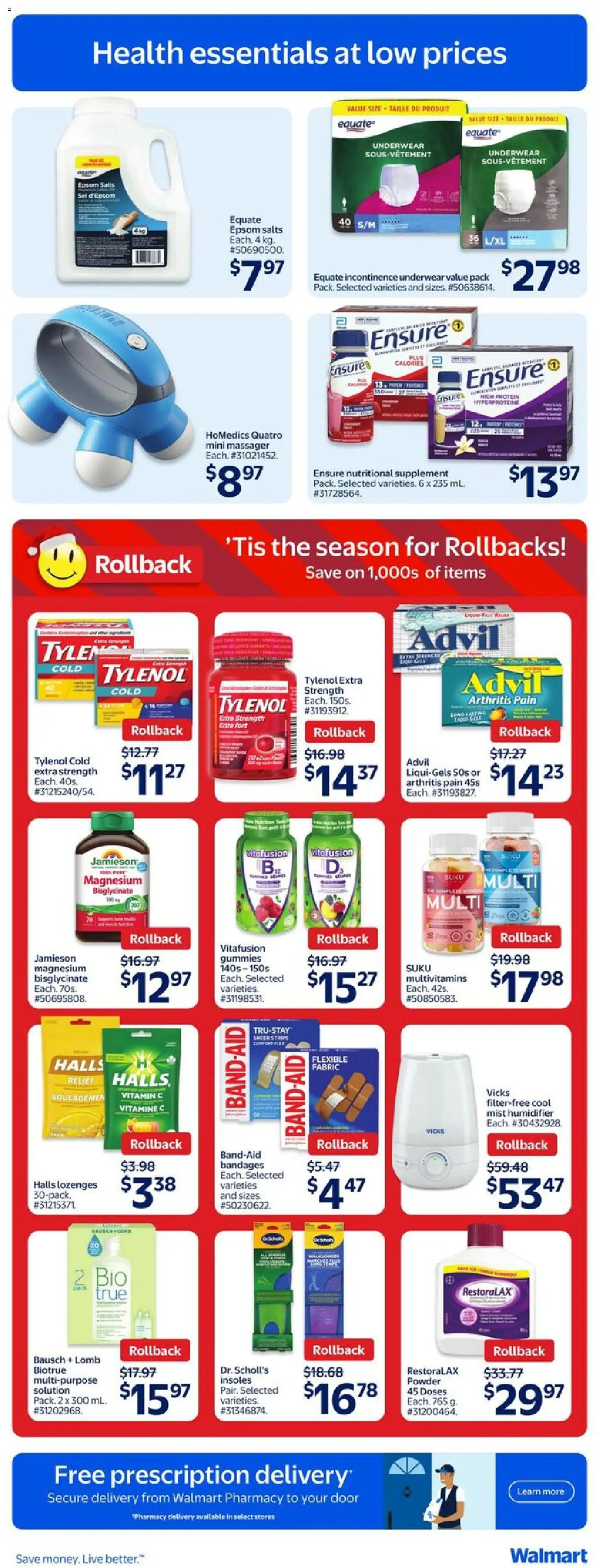 Walmart flyer valid from 11.12.2025 | Page: 23 | Products: Powder, Underwear