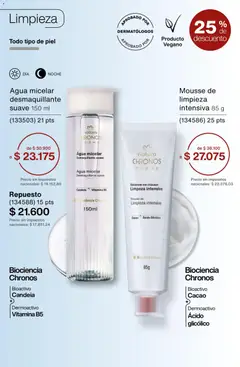 Vista previa Catálogo Natura Ciclo 1/2026 válido desde el 06.01.2026 | Página: 169 | Productos: Desmaquillante, Mousse, Agua, Cacao