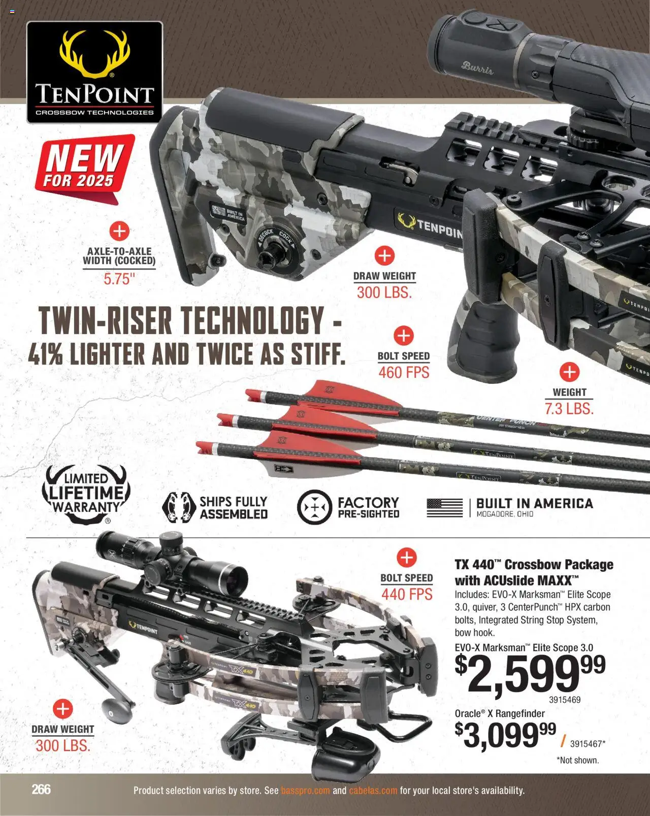 Cabela's Hunting Master 25 - valid from 11.08.2025 | Page: 266 | Products: Bow, Rangefinder, Lighter, Weight