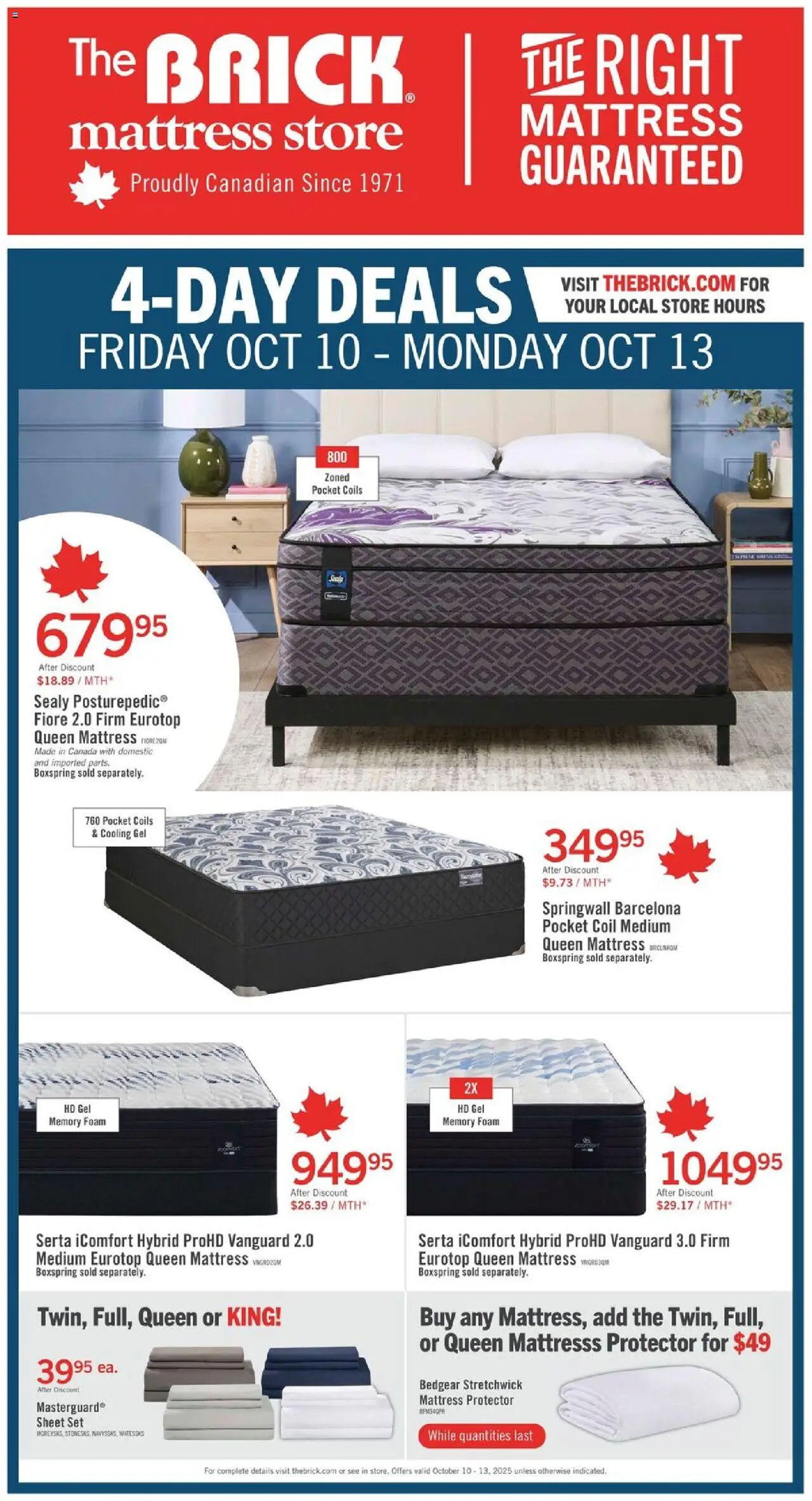 The Brick flyer valid from 10.10.2025 | Page: 3 | Products: Mattress