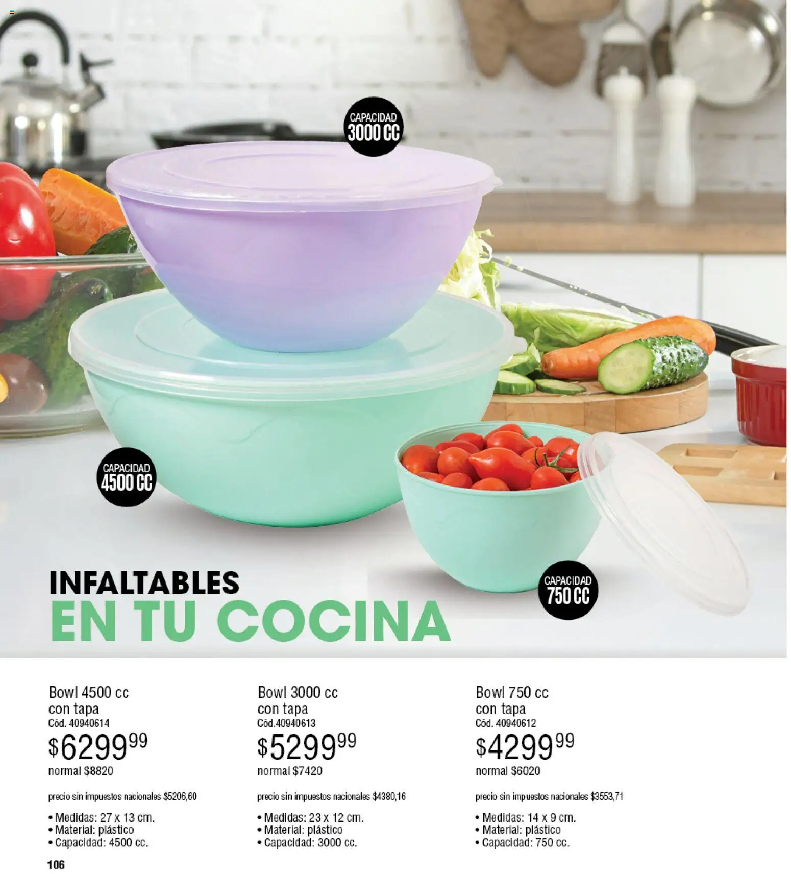 Millanel - Catálogo │ válido desde el 27.04.2026 | Página: 106 | Productos: Cocina, Bowl