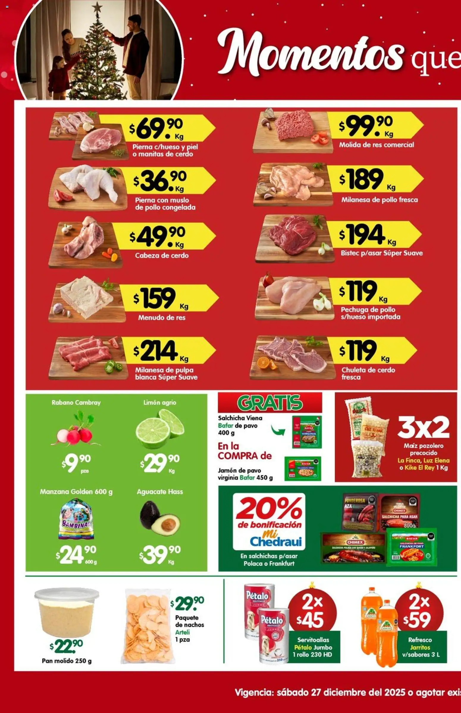 Nuevas ofertas de Arteli válidas en toda la República Mexicana desde el 27.12.2025. ¡Encuentra las mejores ofertas en Arteli folleto Express! | Página: 1 | Productos: Milanesa, Salchicha, Limón, Queso