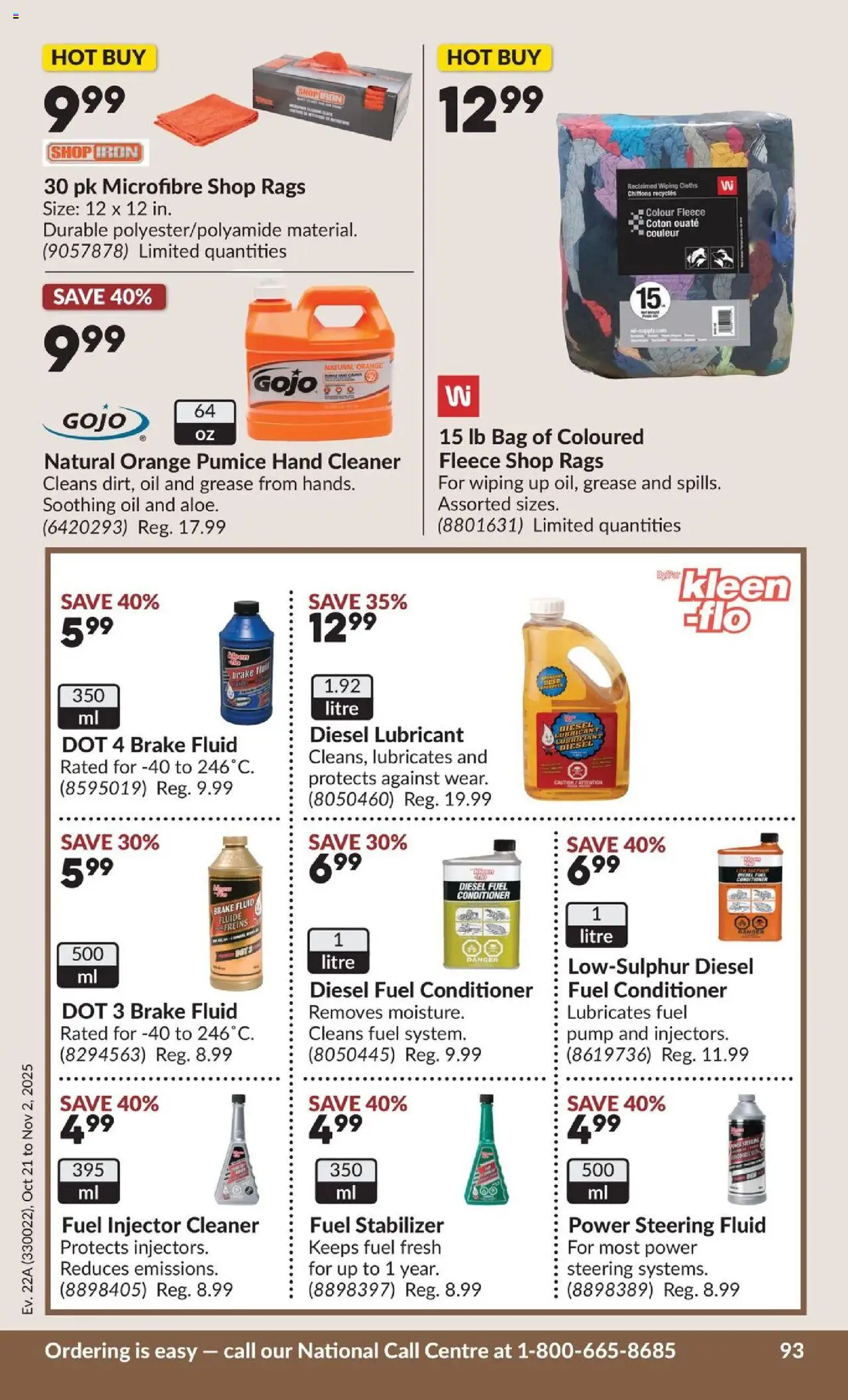 Princess Auto flyer valid from 21.10.2025 | Page: 114 | Products: Bag, Iron, Conditioner, Oil