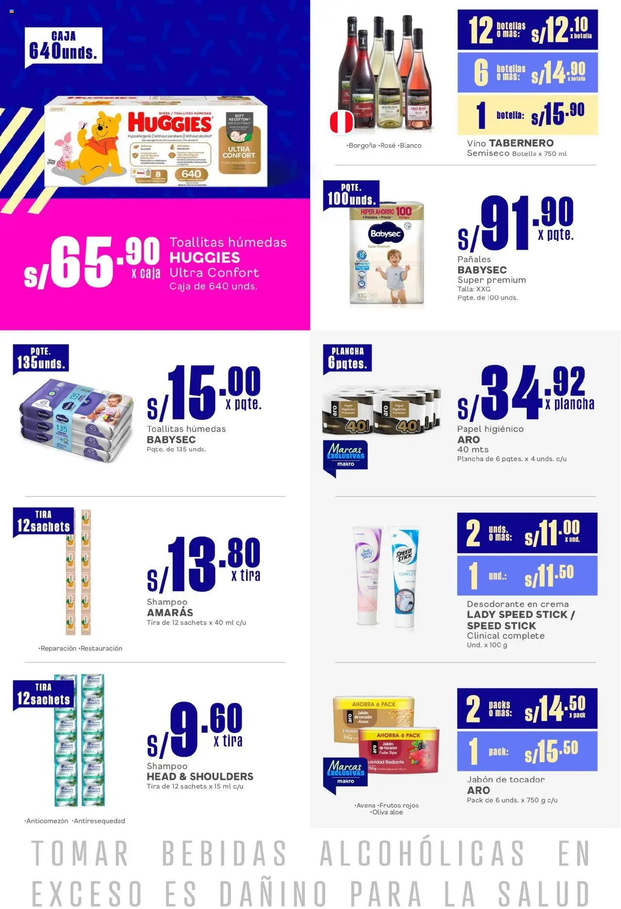 Catálogo Makro válido desde 31.07.2025 | Página: 6 | Productos: Jabón, Desodorante, Vino, Crema