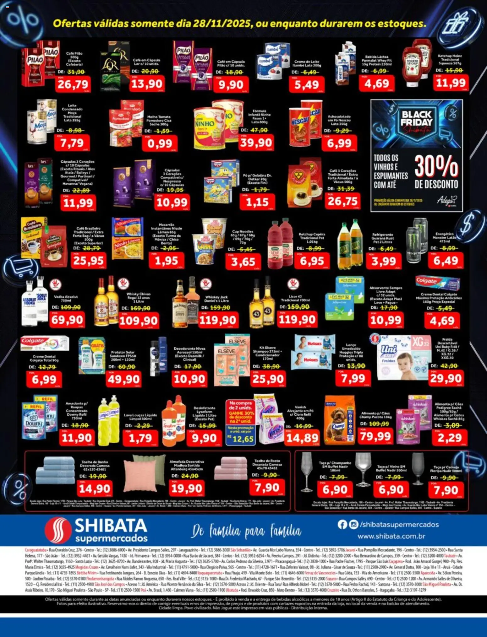 Shibata Folheto - válido de 28.11.2025 | Página: 2 | Produtos: Shampoo, Café, Café pilão, Creme de leite