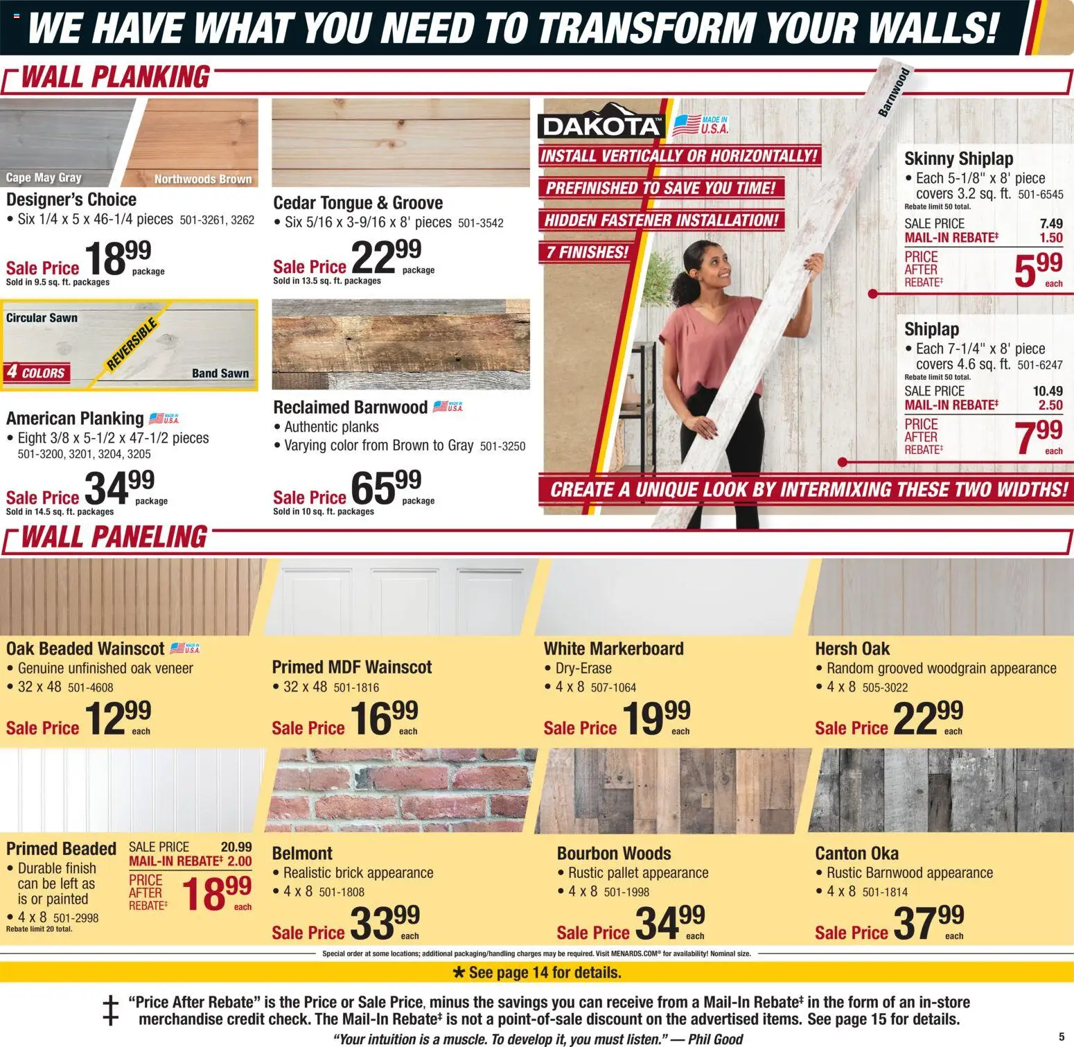 Menards Ad - valid from 11.01.2026 | Page: 6 | Products: Fastener, Bourbon