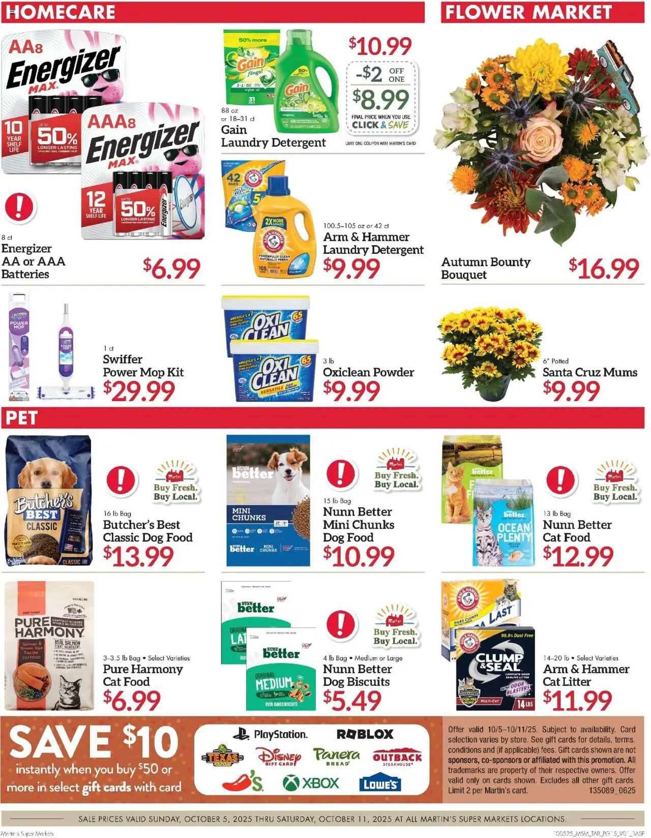 Martin’s Weekly Ad - valid from 05.10.2025 | Page: 16 | Products: Dog Food, Cat Litter, Hammer, Detergent