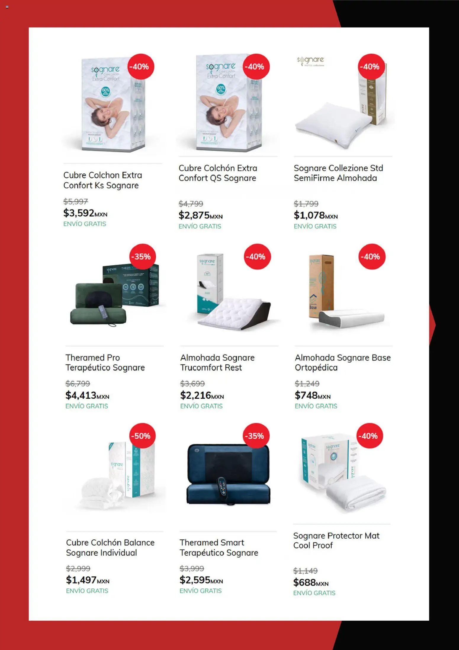 Nuevas ofertas de Sanborns válidas en toda la República Mexicana desde el 28.11.2025. ¡Encuentra las mejores ofertas en Sanborns Black Friday! | Página: 2 | Productos: Colchón, Almohada