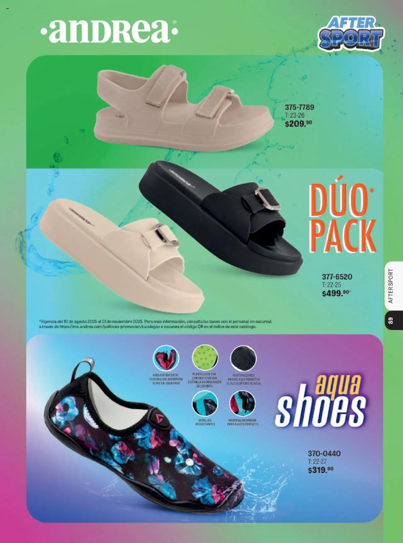 Nuevas ofertas de Andrea válidas en toda la República Mexicana desde el 13.08.2025. ¡Encuentra las mejores ofertas en Andrea - Catálogo Andrea Sport! | Página: 86 | Productos: Flexible