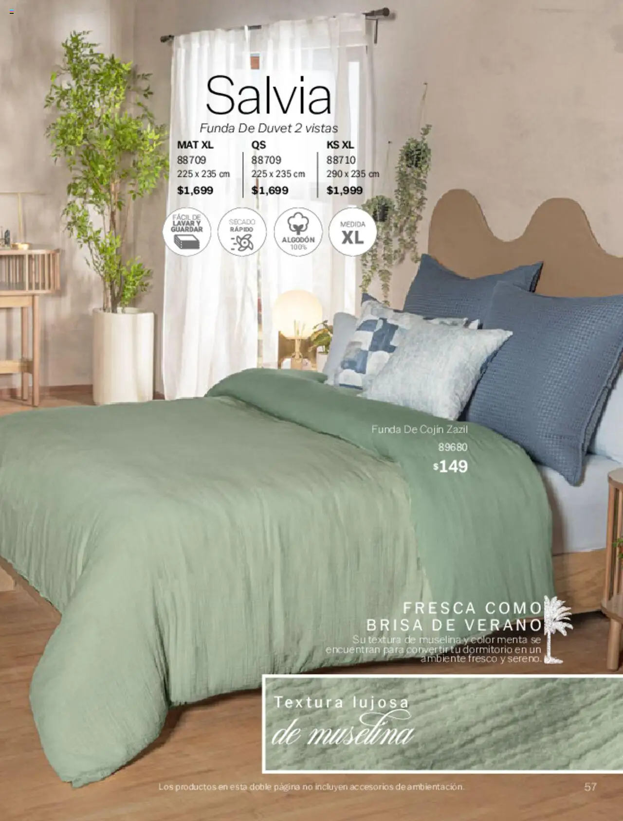 Nuevas ofertas de Vianney válidas en toda la República Mexicana desde el 07.03.2025. ¡Encuentra las mejores ofertas en Vianney catálogo Primavera! | Página: 59 | Productos: Funda, Algodón