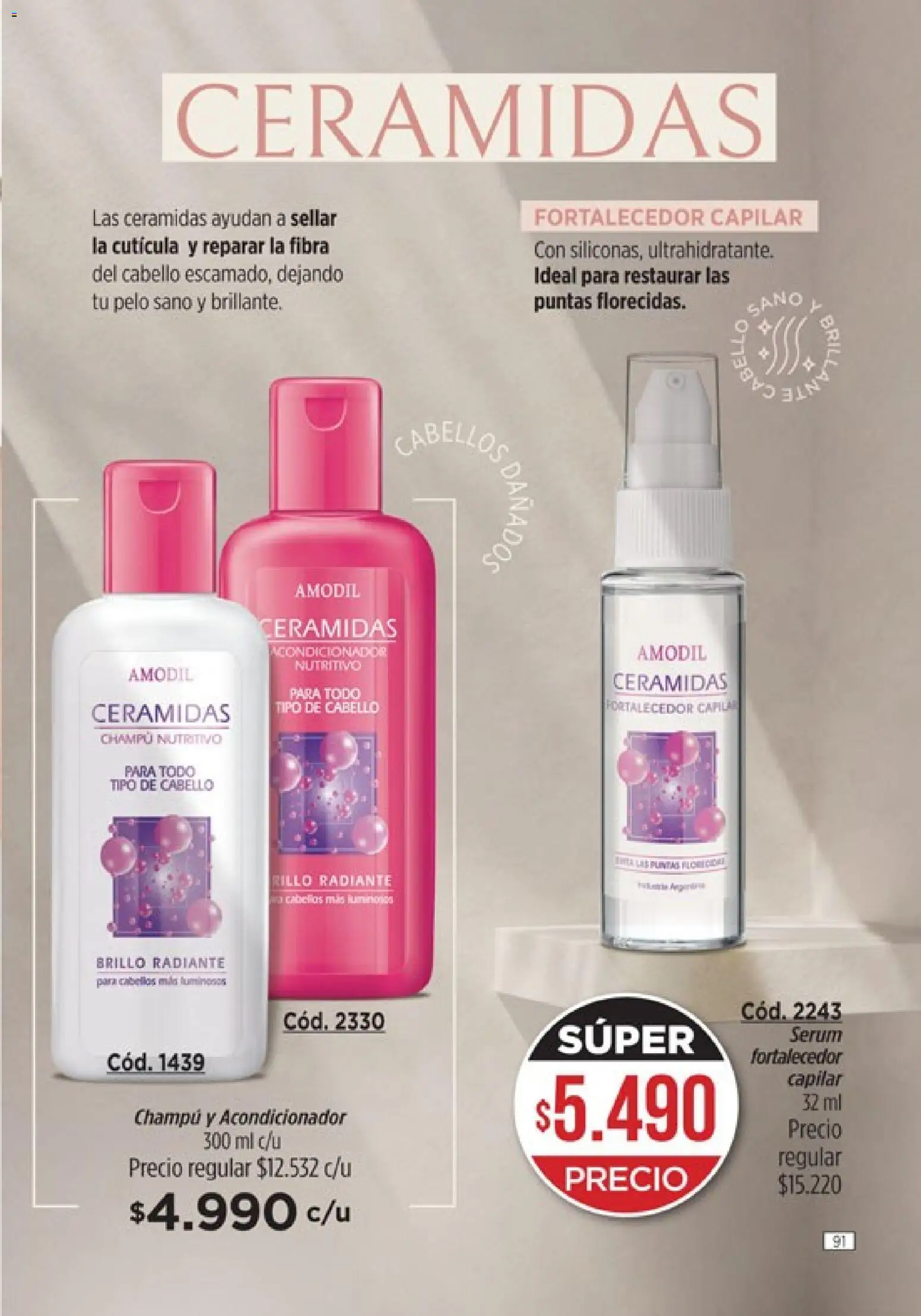 modil - Campaña 7 │ válido desde el 20.03.2026 | Página: 91 | Productos: Serum, Champú, Acondicionador, Radiante