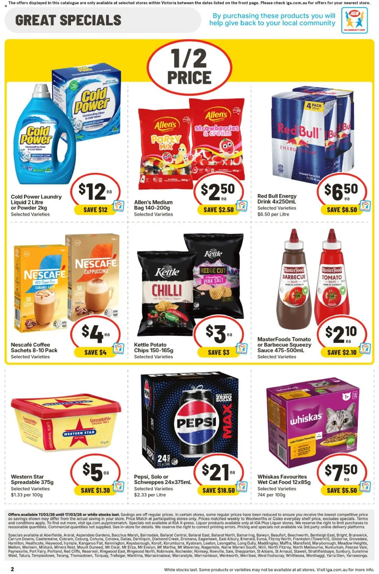 IGA catalogue - valid from 11.03.2026 | Page: 35 | Products: Diamond, Powder, Strawberries, Water