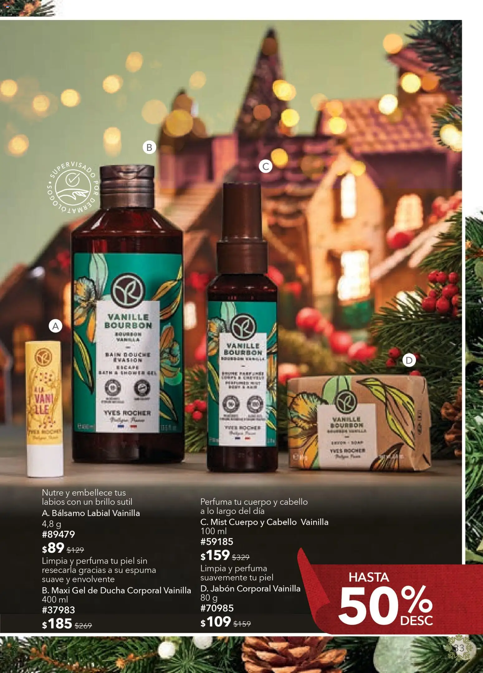 Nuevas ofertas de Yves Rocher válidas en toda la República Mexicana desde el 19.11.2025. ¡Encuentra las mejores ofertas en Yves Rocher campaña 16 2025! | Página: 33 | Productos: Brillo, Bálsamo, Espuma, Jabón