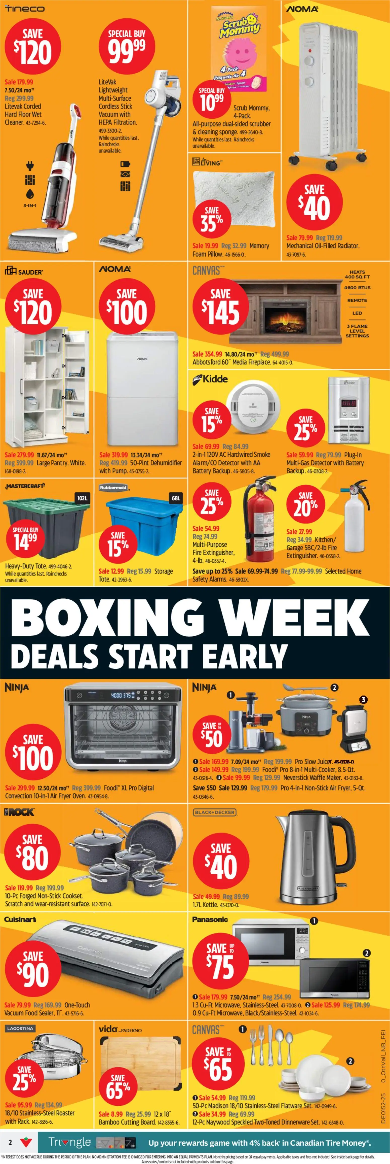 Canadian Tire flyer valid from 18.12.2025 | Page: 2 | Products: Game, Fryer, Battery
