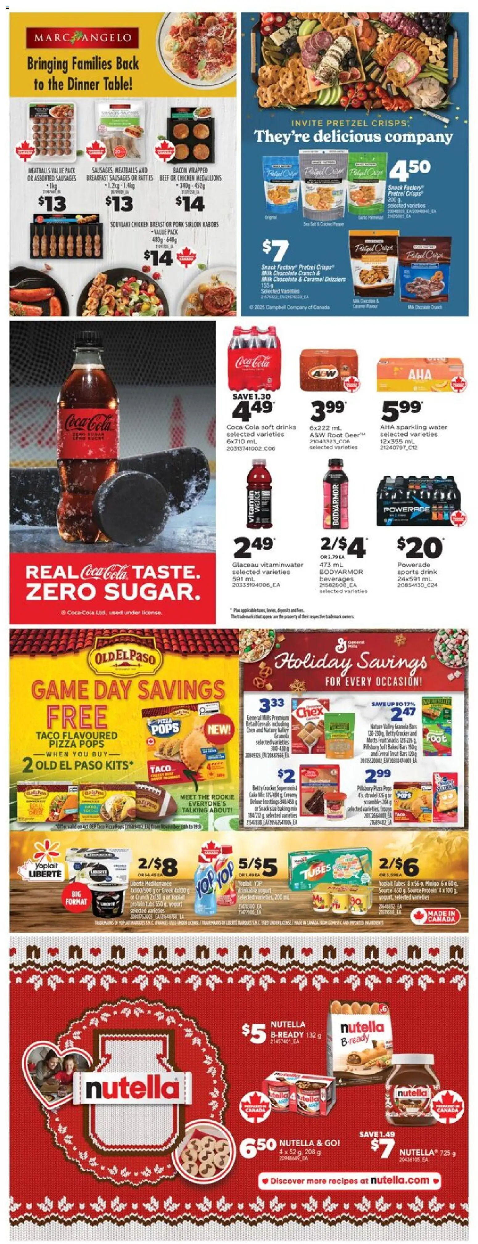 Real Canadian Superstore flyer valid from 13.11.2025 | Page: 35 | Products: Milk, Pizza, Chicken, Pork