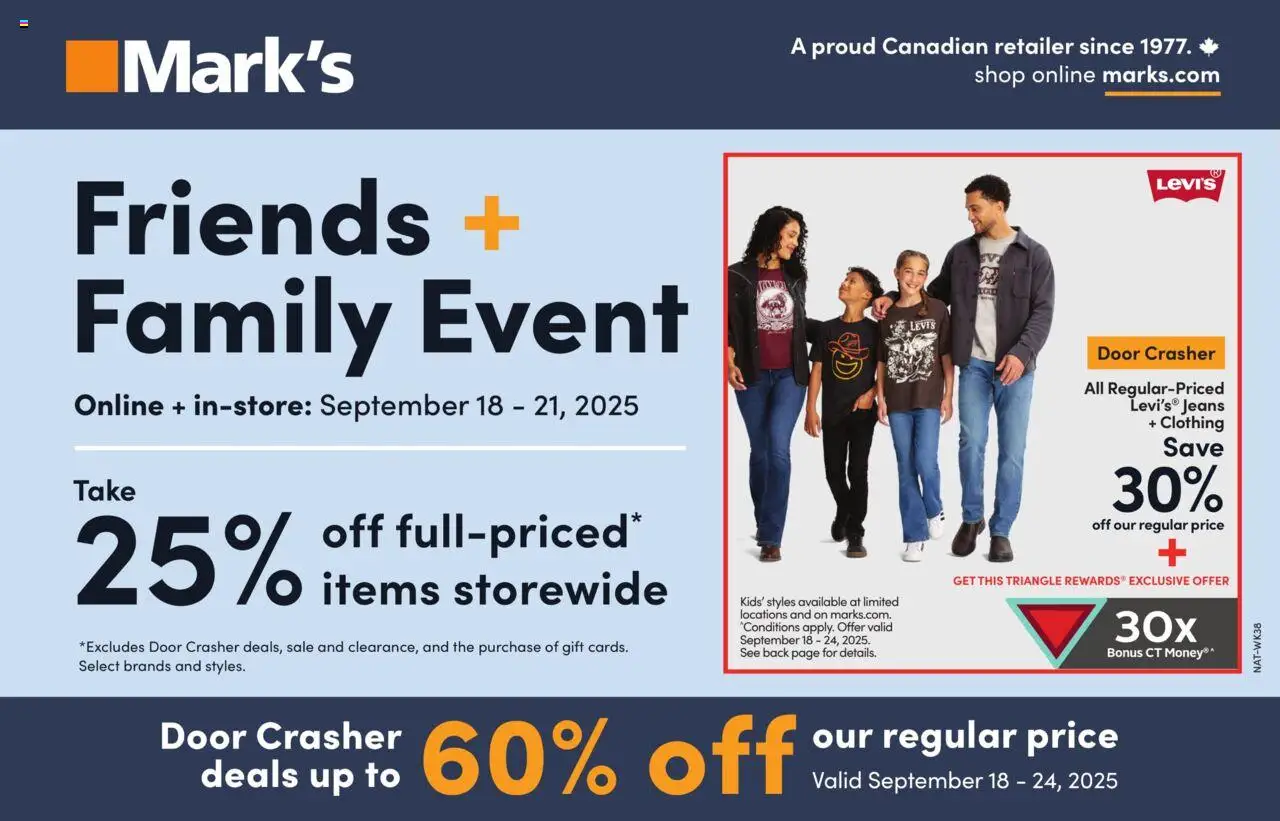 Mark's flyer valid from 18.09.2025 | Page: 1 | Products: Jeans