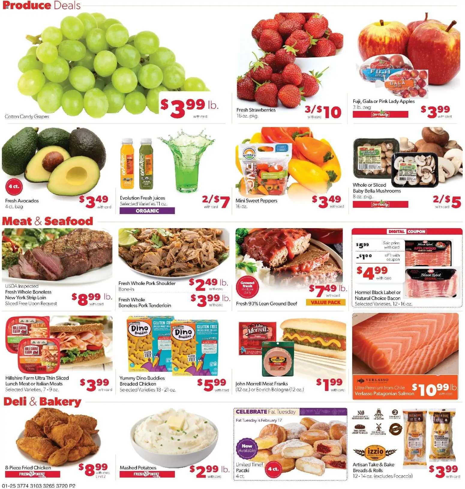 Family Fare Weekly Ad - IA - valid from 25.01.2026 | Page: 2 | Products: Bakery, Peppers, Apples, Bag