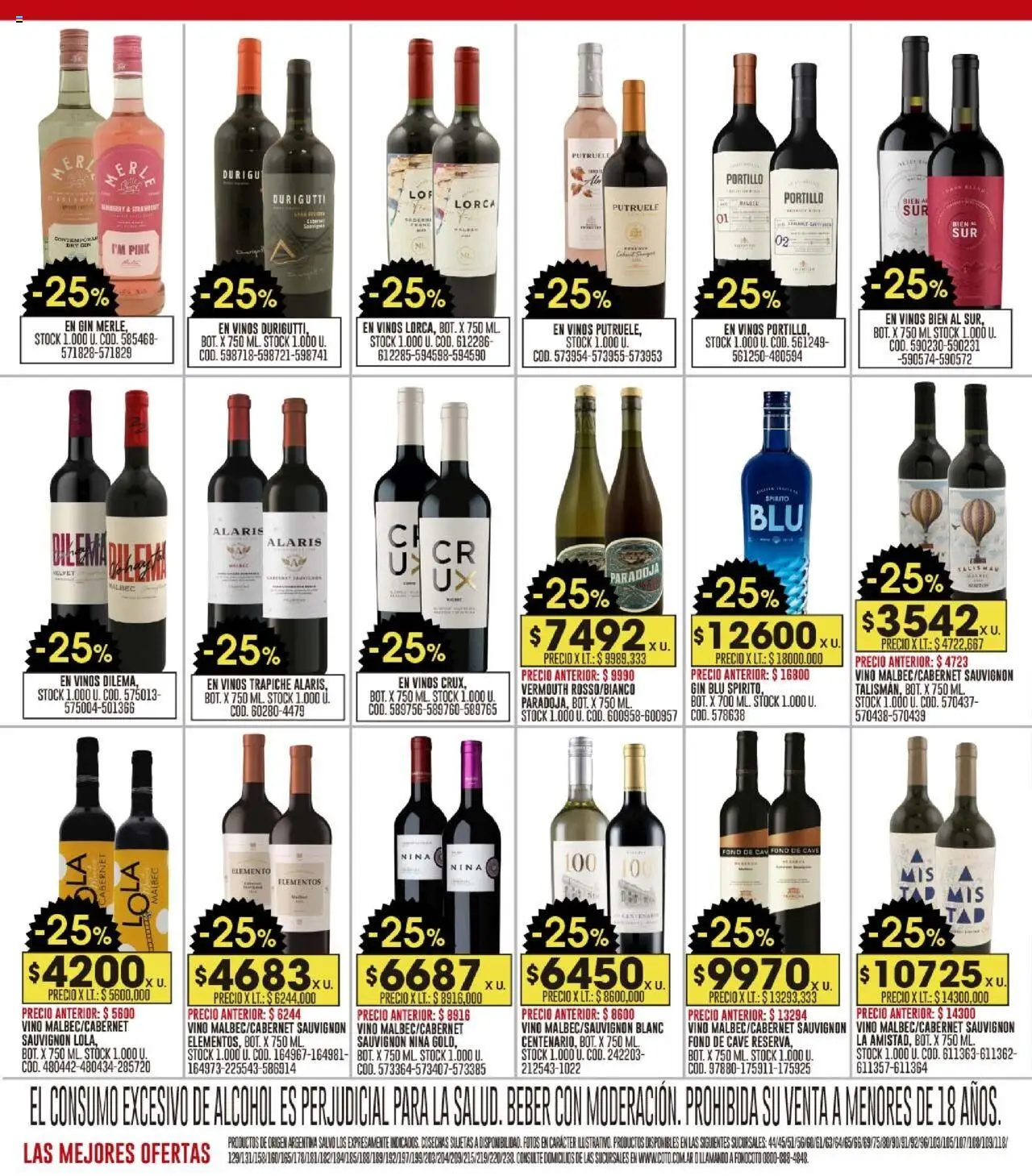 Coto ofertas │ válido desde el 15.09.2025 | Página: 16 | Productos: Gin, Vino