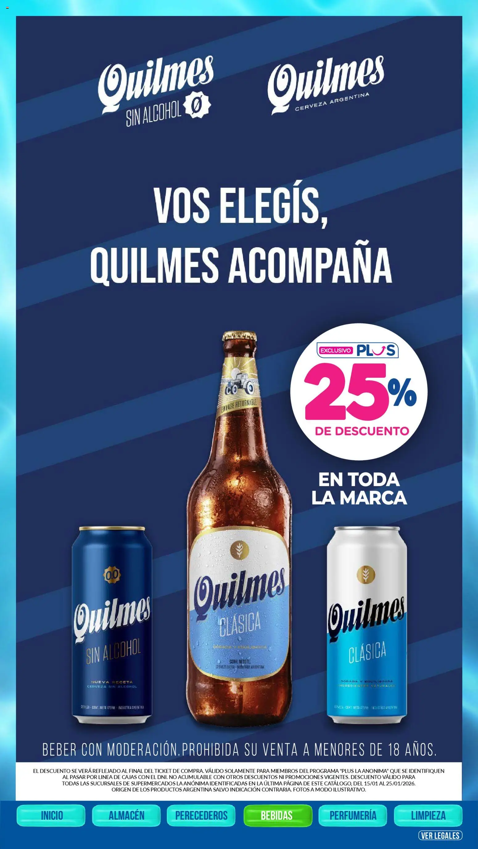 La Anonima catálogo │ válido desde el 15.01.2026 | Página: 32 | Productos: Cerveza