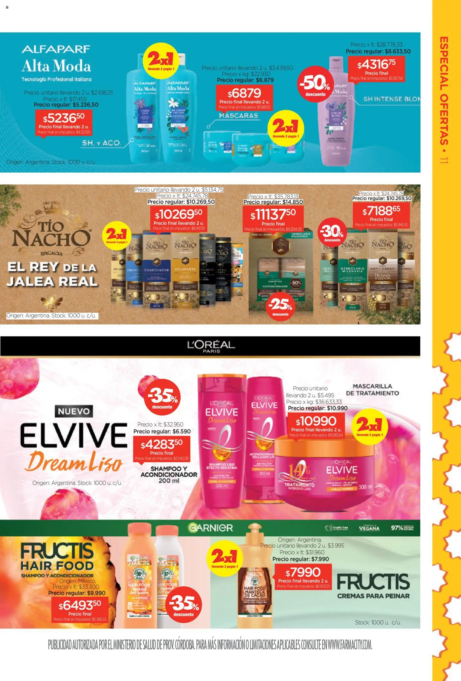 Farmacity catálogo │ válido desde el 03.03.2026 | Página: 11 | Productos: Mascarilla, Shampoo, Acondicionador, Ananá