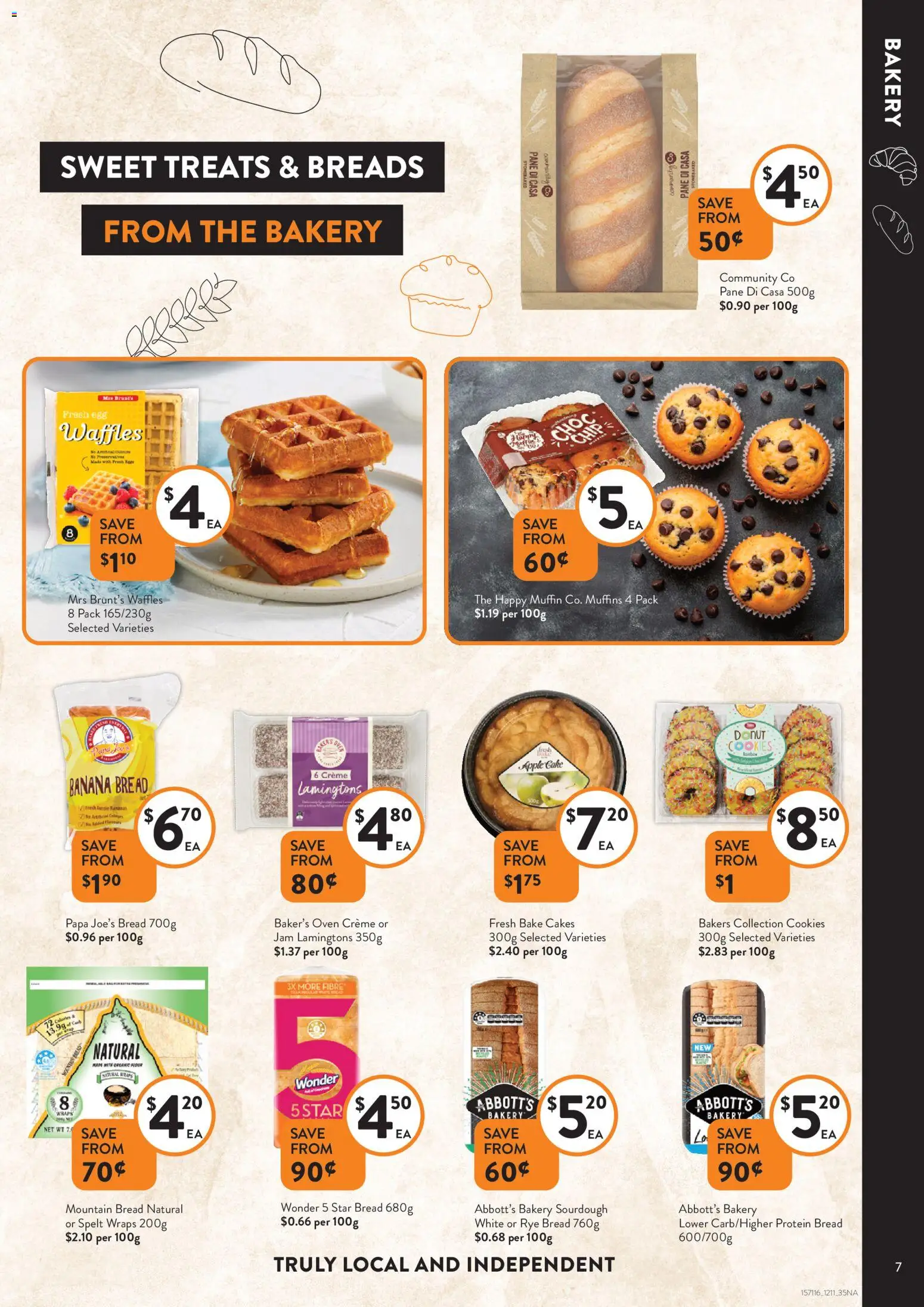 Foodworks catalogue - valid from 12.11.2025 | Page: 7 | Products: Bread, Muffins, Lamingtons, Oven