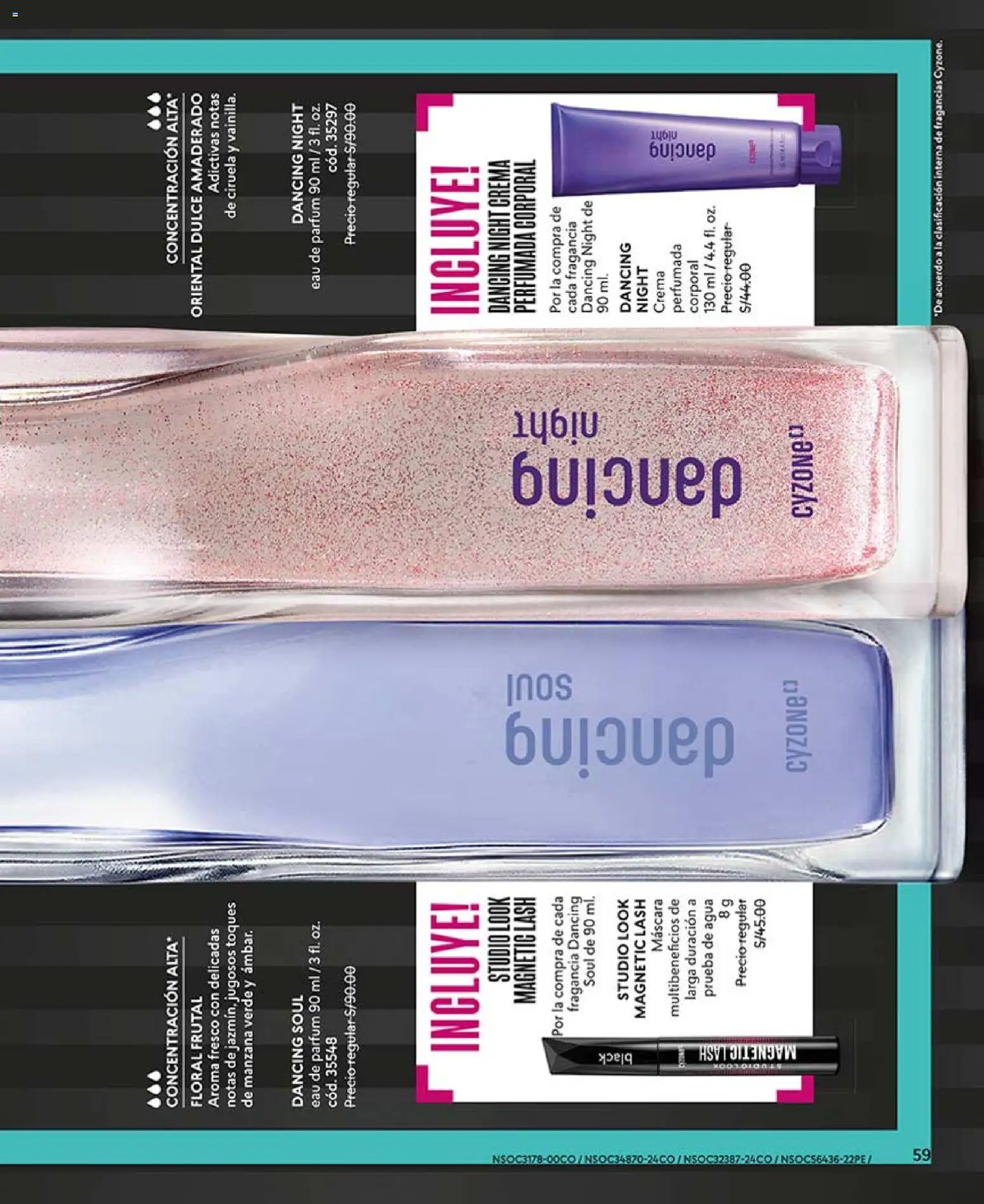 Catálogo CyZone válido desde 14.03.2026 | Página: 59 | Productos: Máscara, Crema, Fragancia