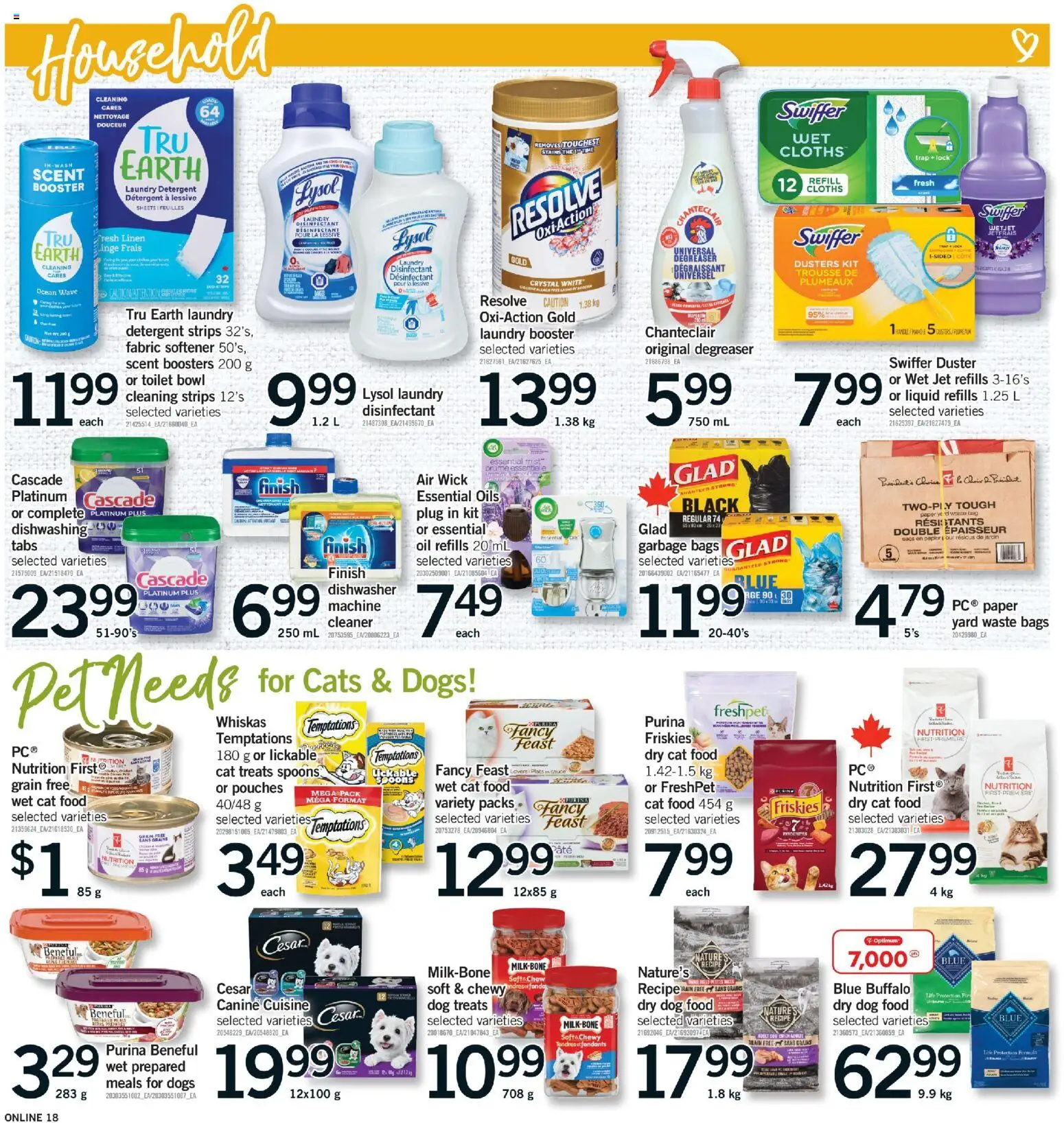 Fortinos flyer valid from 09.04.2026 | Page: 17 | Products: Dishwasher, Fabric softener, Detergent, Oil