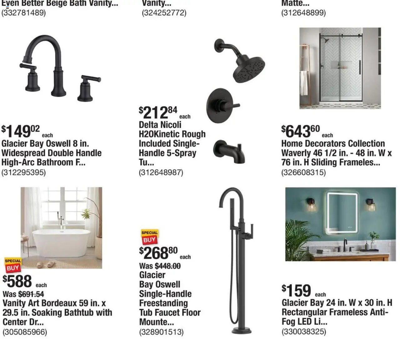 Home Depot Weekly Ad - FL - valid from 02.10.2025 | Page: 12 | Products: Bath, Bathtub
